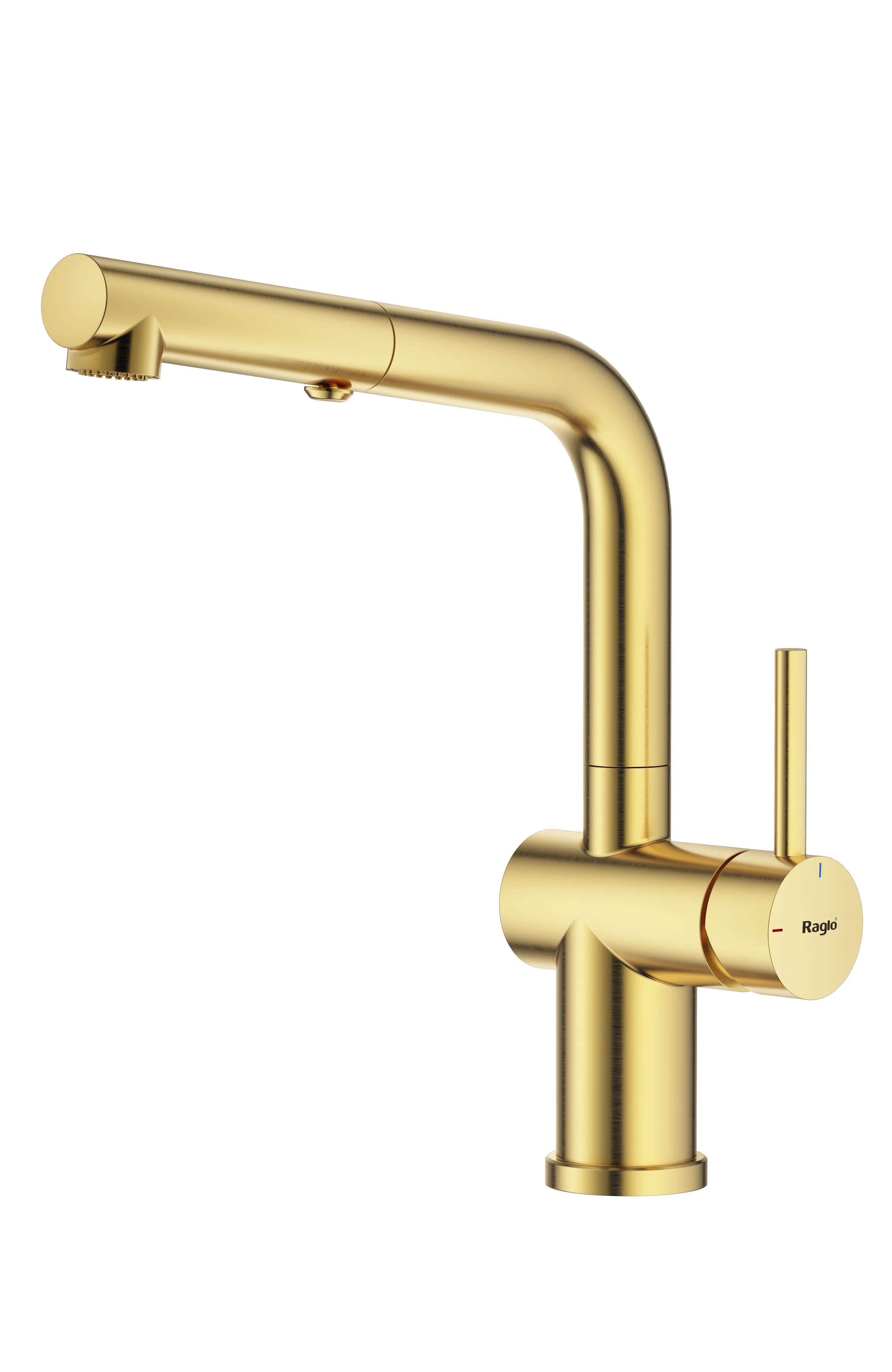 Изображение товара Смеситель для кухни Raglo R86 выдвижной излив 24.85 см цвет золотой