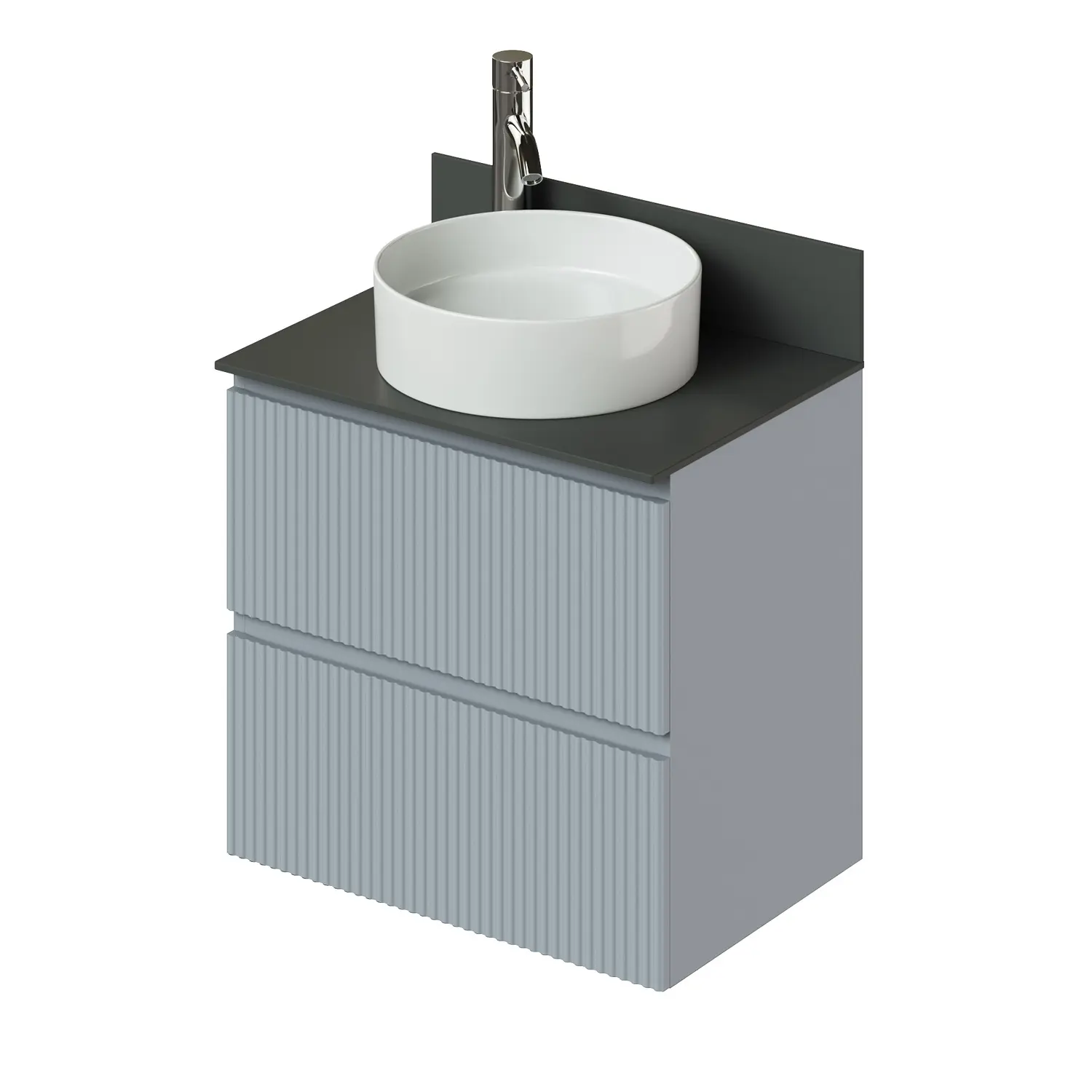 Изображение товара Тумба со столешницей Итана Kate 4657810336490 подвесная 65см цвет green wood