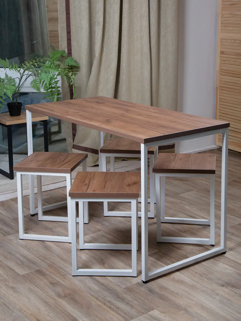 Изображение товара Стол прямоугольный Diko loft DL-967347 90x60 см лдсп цвет дуб табачный