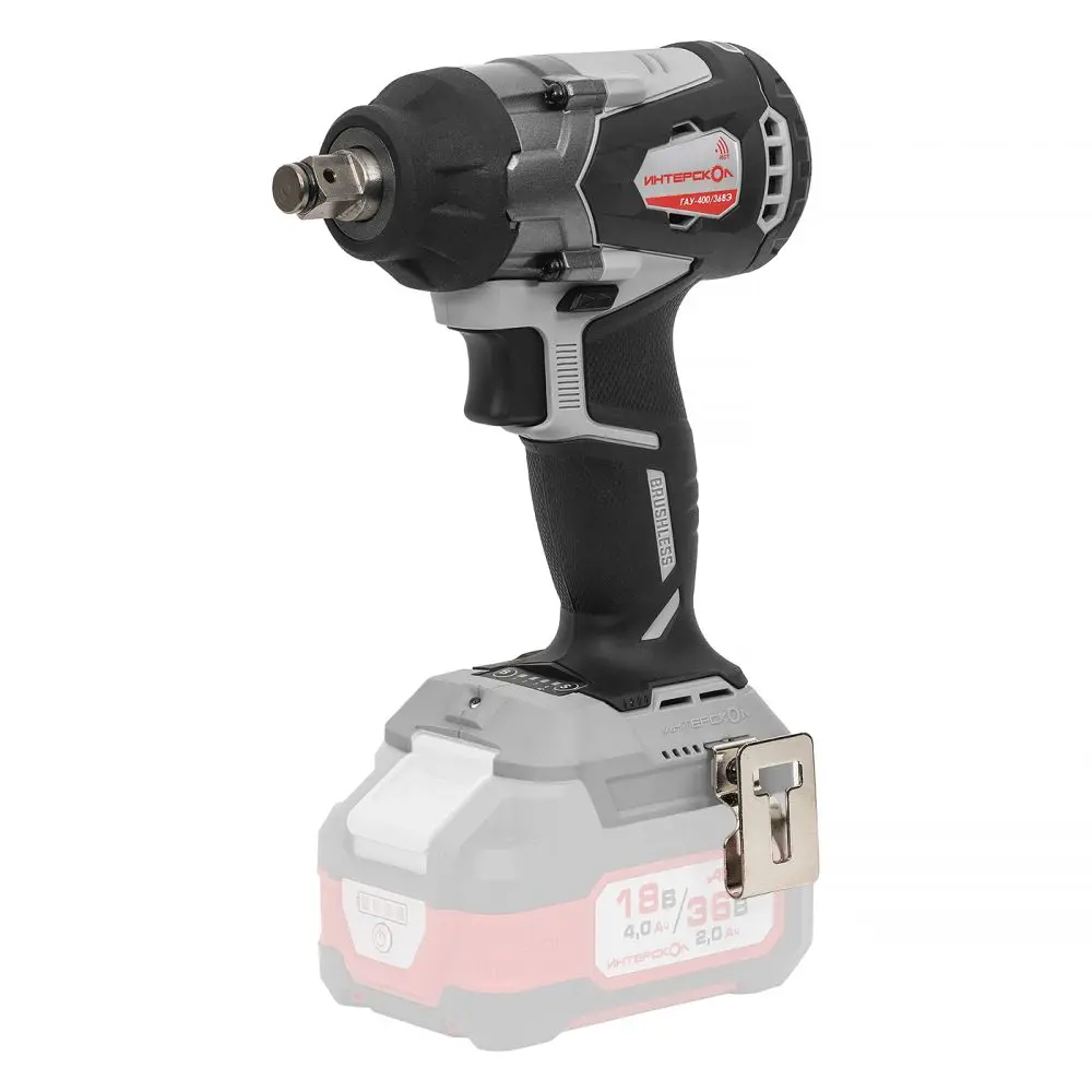 Изображение товара Гайковерт аккумуляторный бесщеточный Интерскол АУ-400/36ВЭ АПИ НСК, 36 В Li-Ion 400 Нм, без АКБ и ЗУ