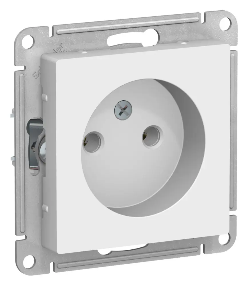 Изображение товара Встраиваемая силовая розетка Systeme electric AtlasDesign ATN001341 белая