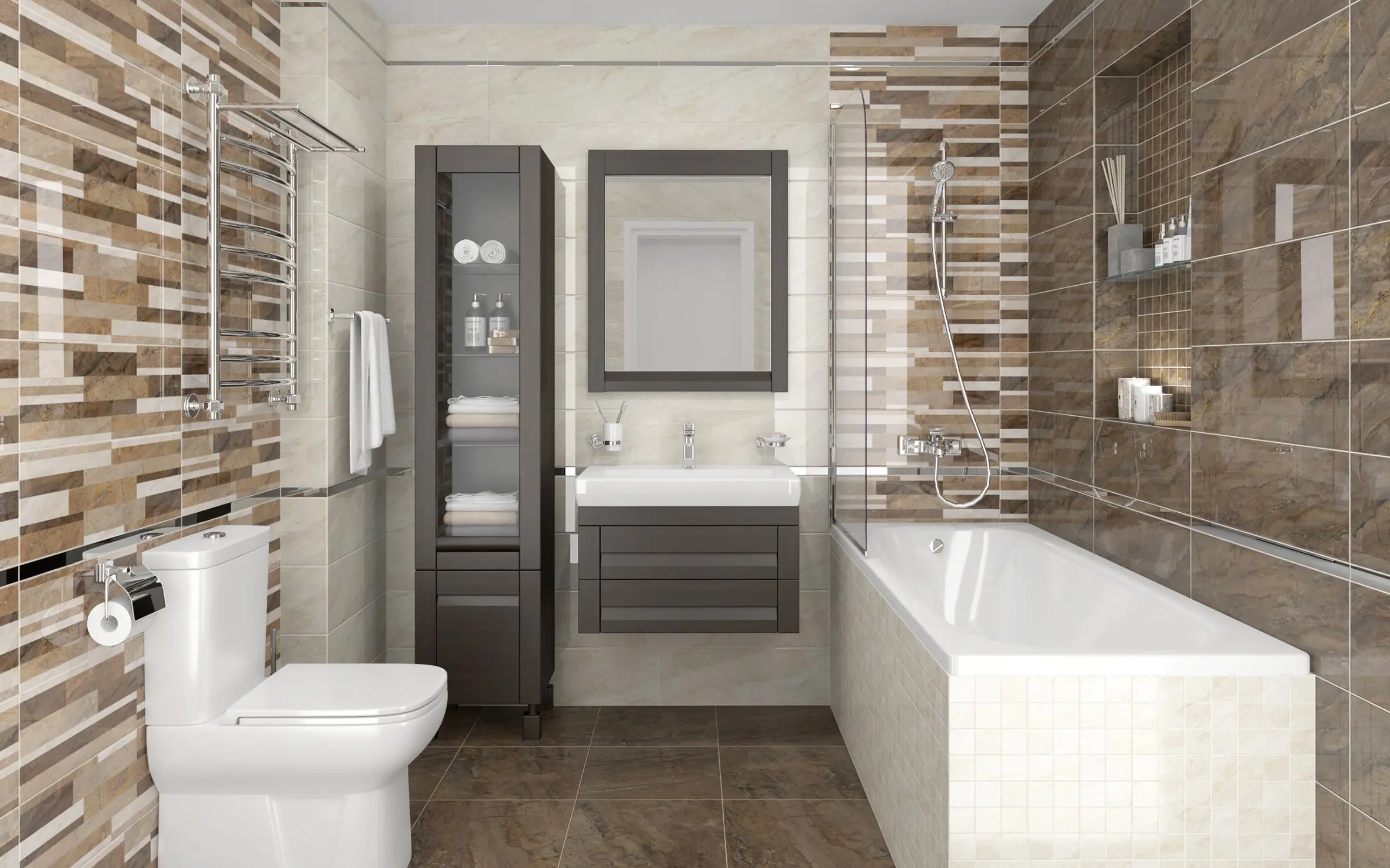 Изображение товара Керамогранит Laparet Royal коричневый 40x40 см матовый для пола и стен