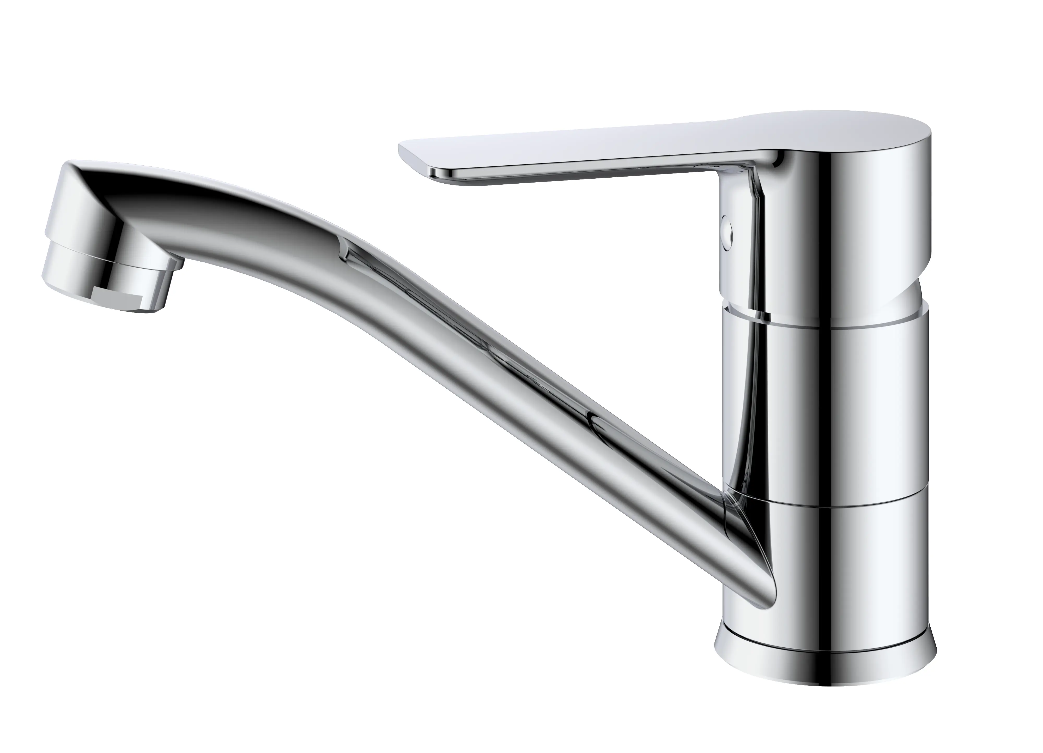 Изображение товара Смеситель для кухни Splenka S06 поворотный, хром, латунь, одноручковый