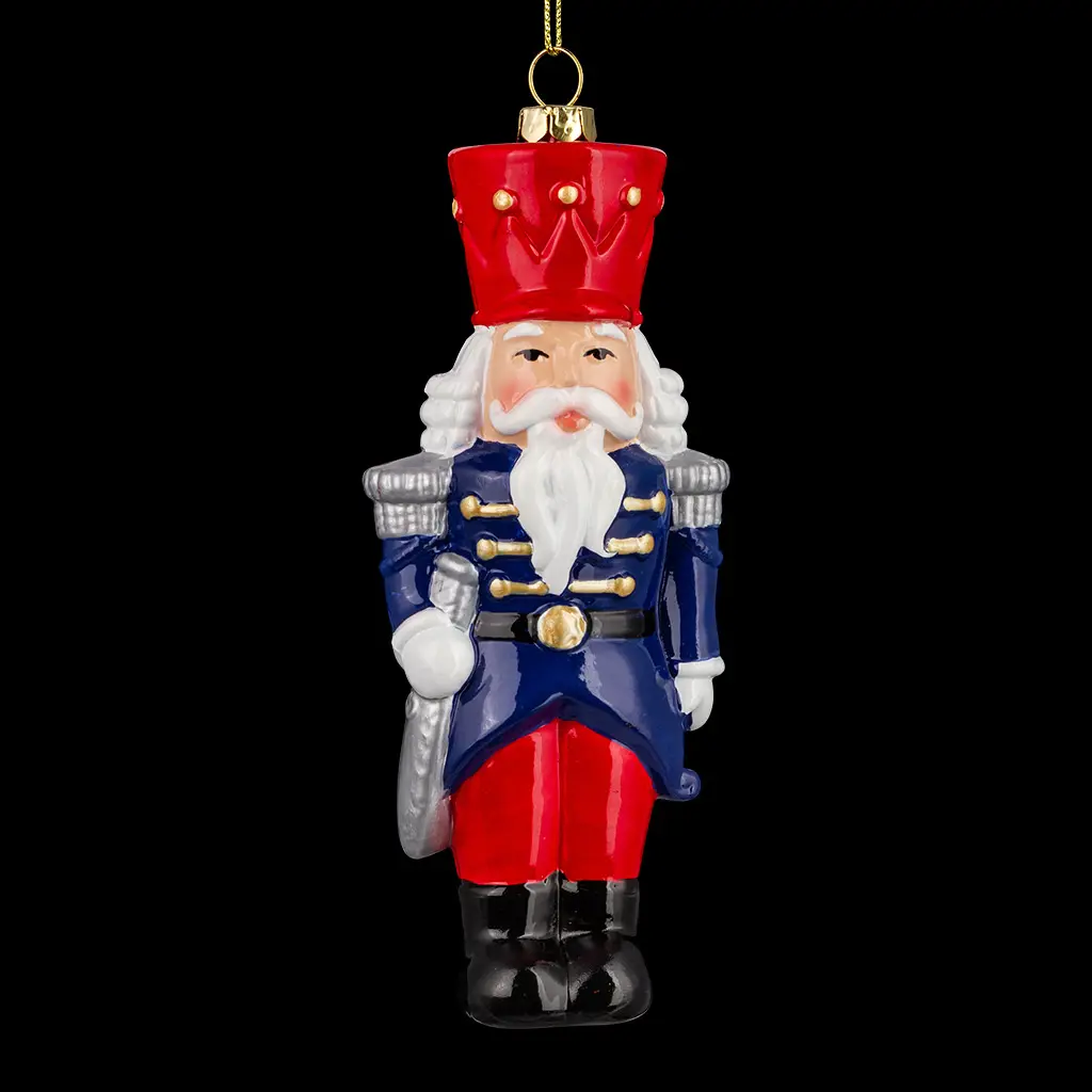 Изображение товара Елочная игрушка Erichkrause Щелкунчик в мундире 15 см x 4 см синий