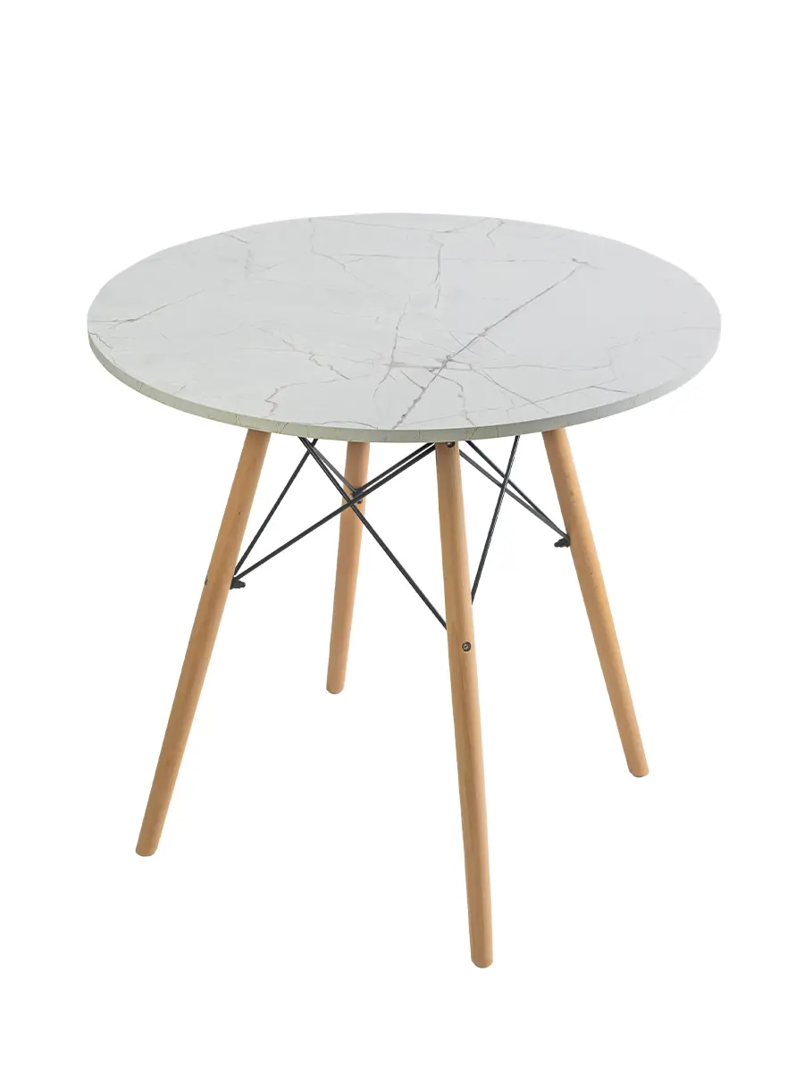 Изображение товара Мебель для кухни круглый Gemlux 70x70 см лдсп цвет мрамор-белый