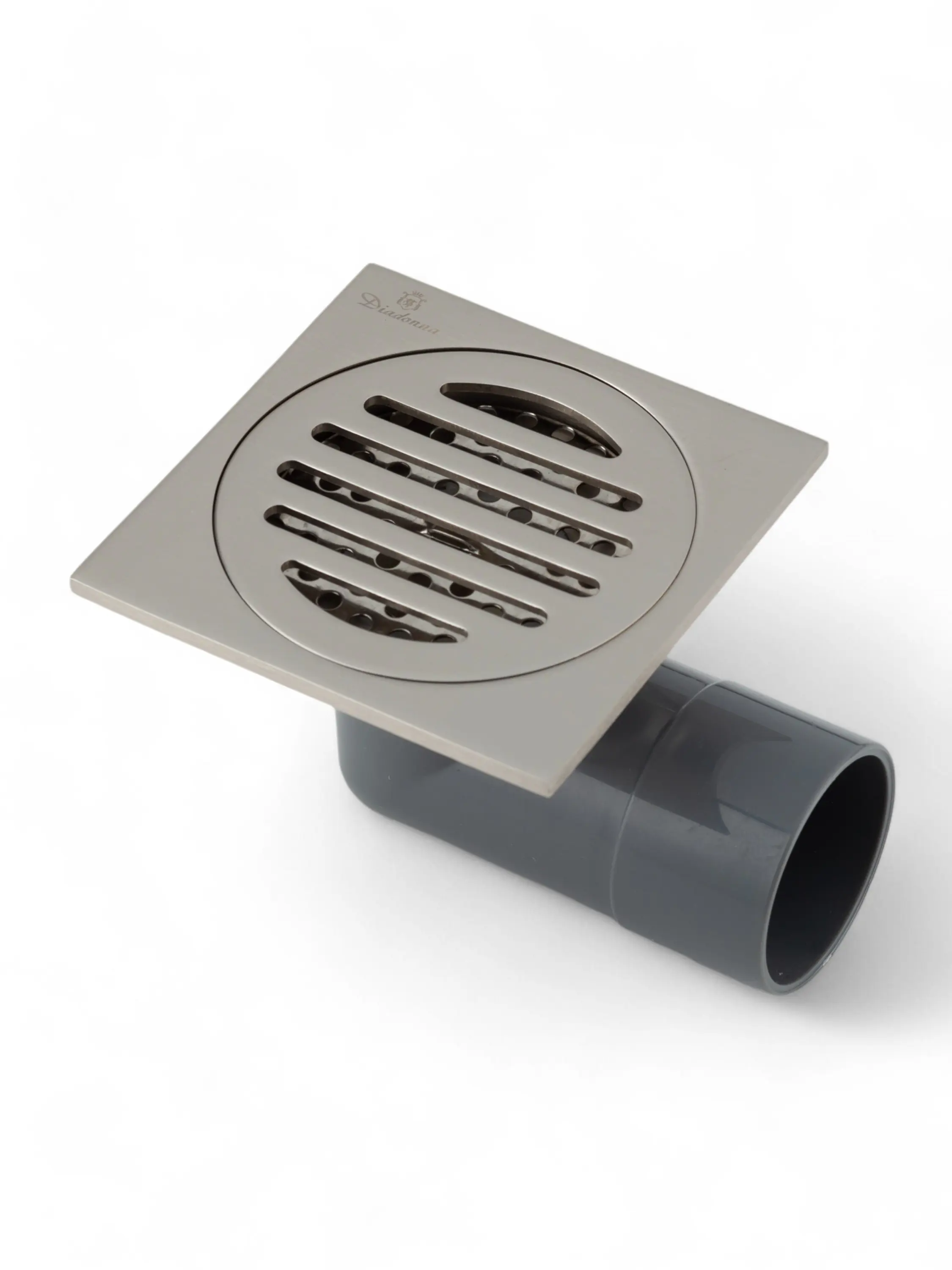 Изображение товара Душевой трап из нержавеющей стали Diadonna с сухим затвором 100x100 мм