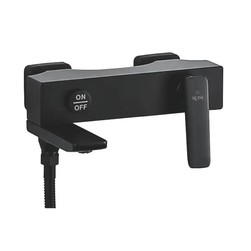 Изображение товара Смеситель для ванны Rose R2702H однорычажный с душевой лейкой цвет черный