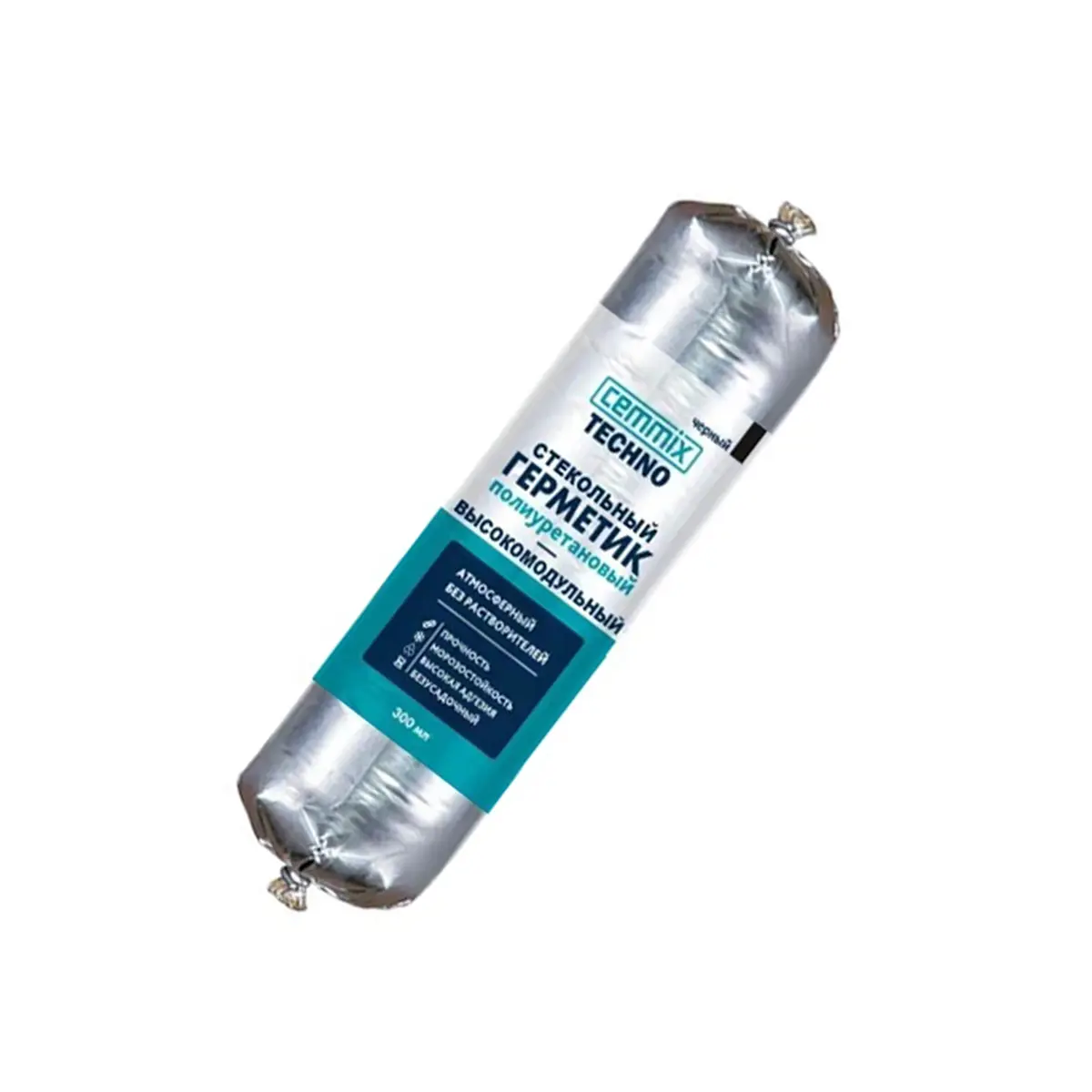 Изображение товара Клей-герметик полиуретановый Cemmix для стекол 300 мл черный