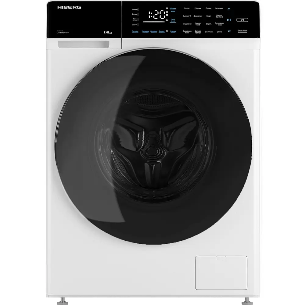 Изображение товара Стиральная машина Hiberg I-ddq9 - 712 w 60x85x51 см 7 кг цвет белый