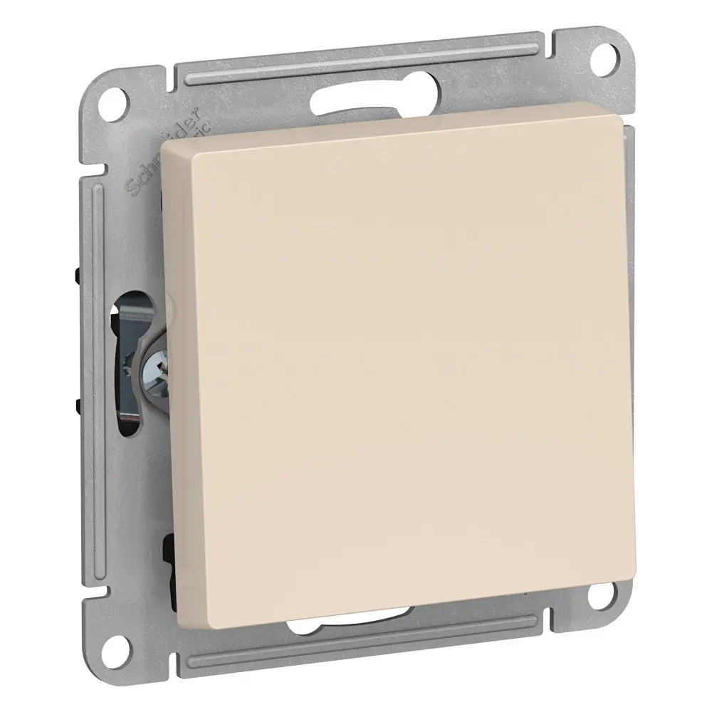 Изображение товара Выключатель встраиваемый Systeme Electric AtlasDesign ATN000271 1 клавиша цвет бежевый