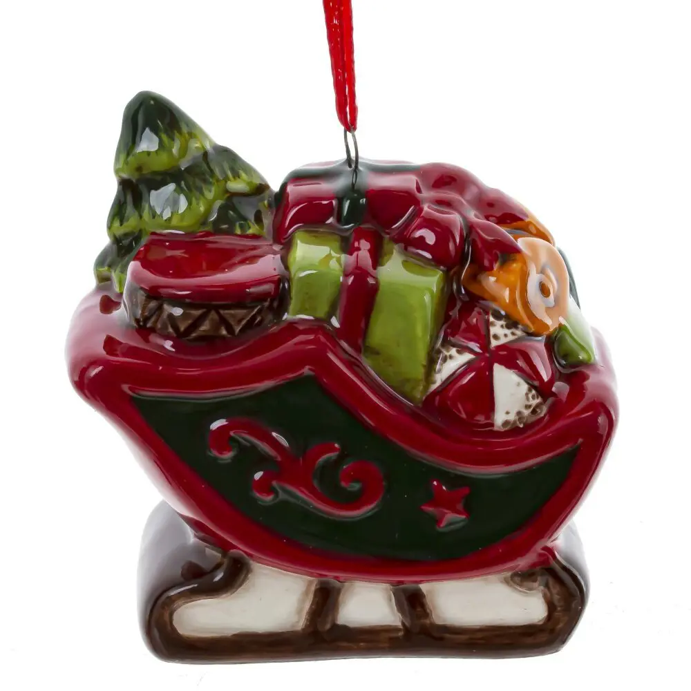 Изображение товара Елочная игрушка 811717 6.5 см x 4 см красный