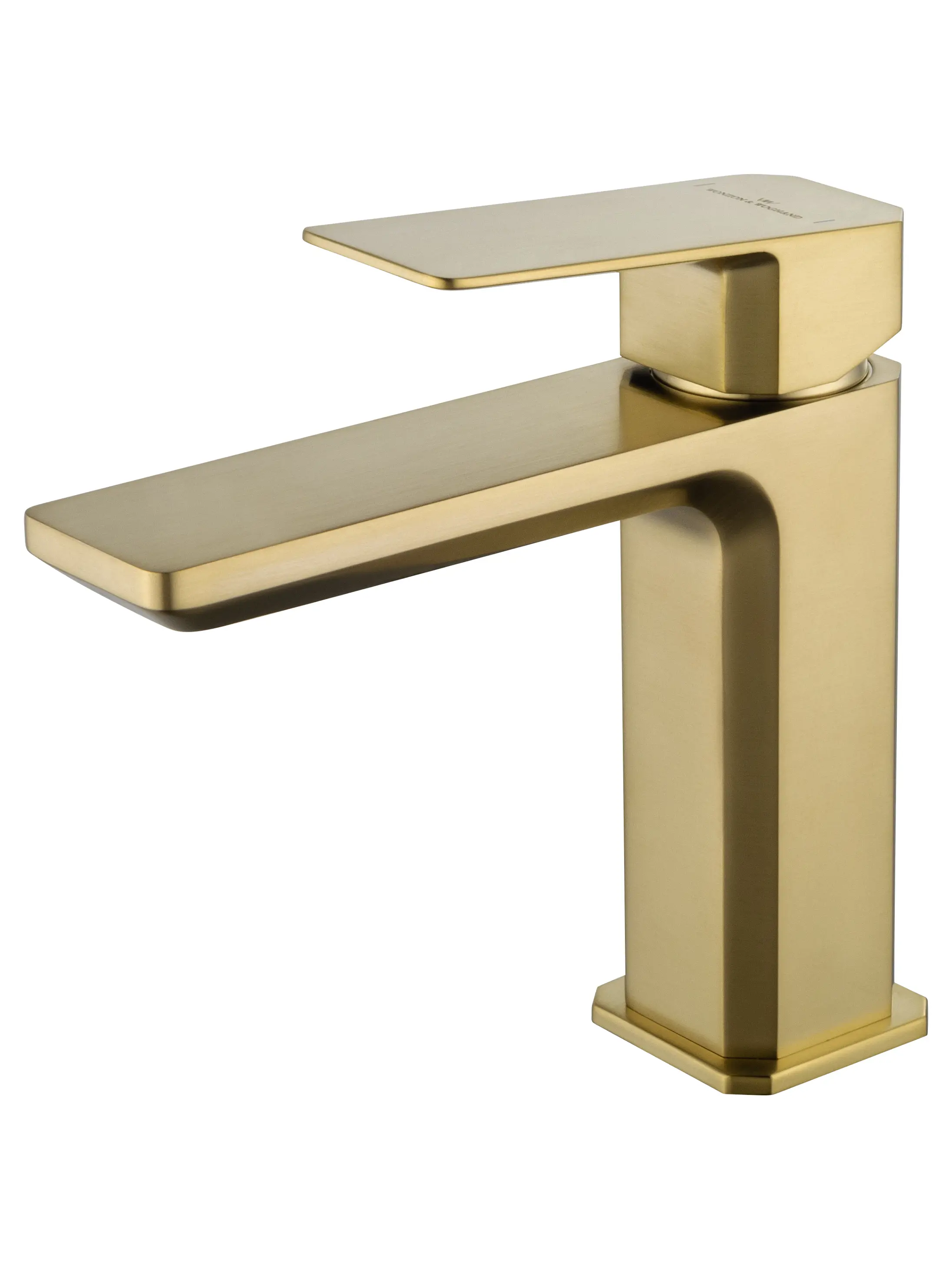 Изображение товара Смеситель для раковины Wonzon & Woghand Diamond однорычажный цвет брашированное золото WW-88139011-BG