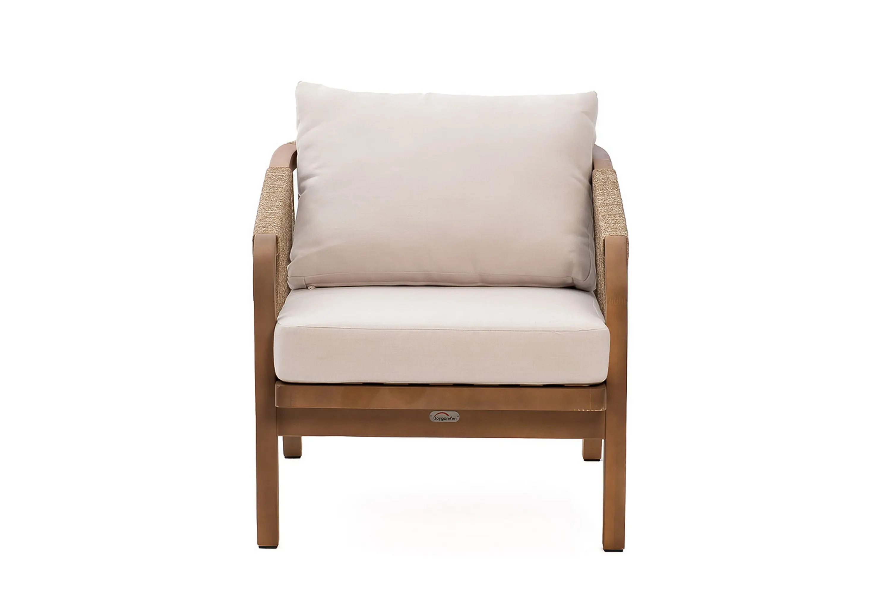 Изображение товара Кресло садовое Joygarden RIMINI из акации с веревочным плетением и подушками