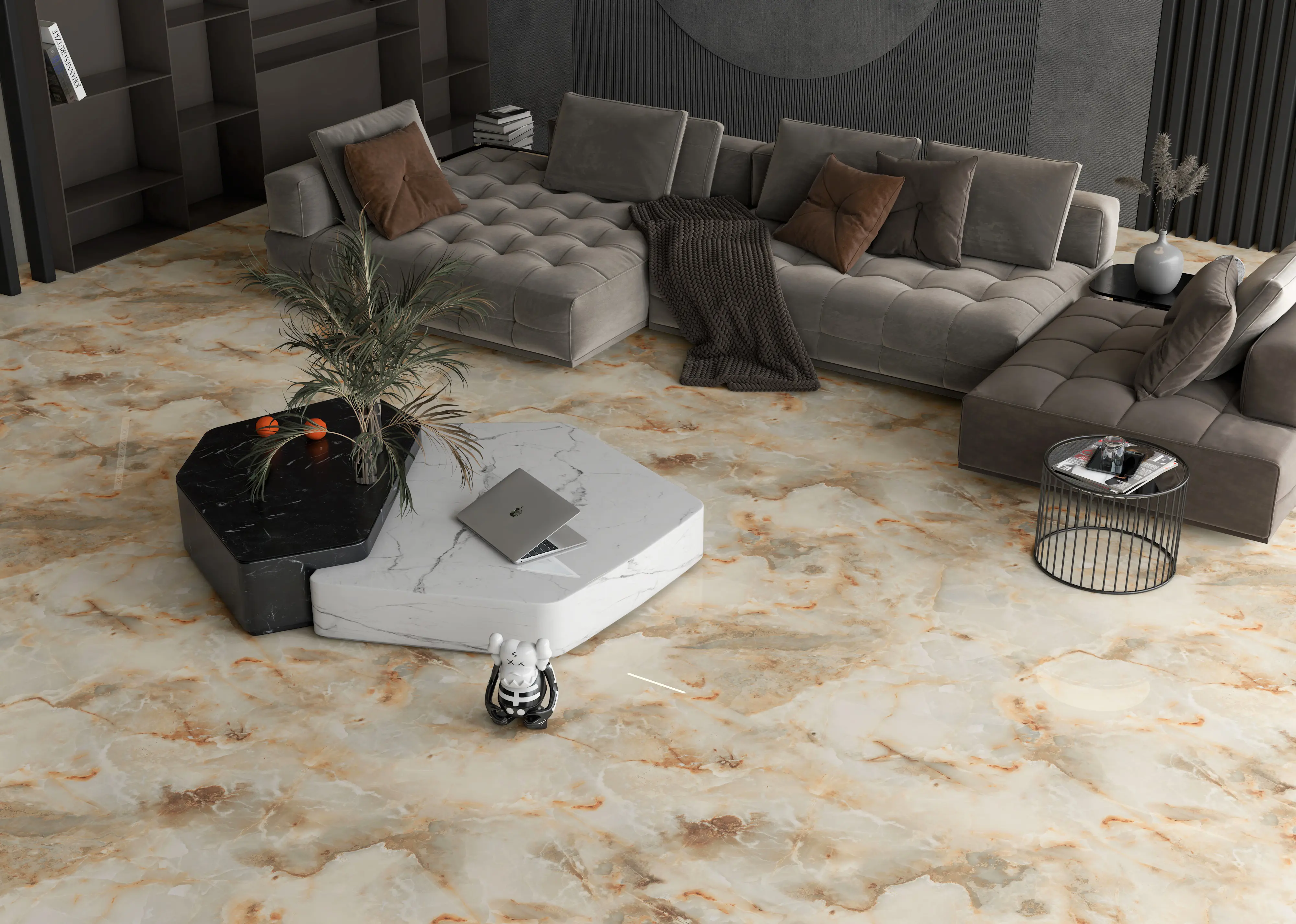 Изображение товара Керамогранит Gravita Dali Onyx 60x120 см бежевый для интерьера и фасада