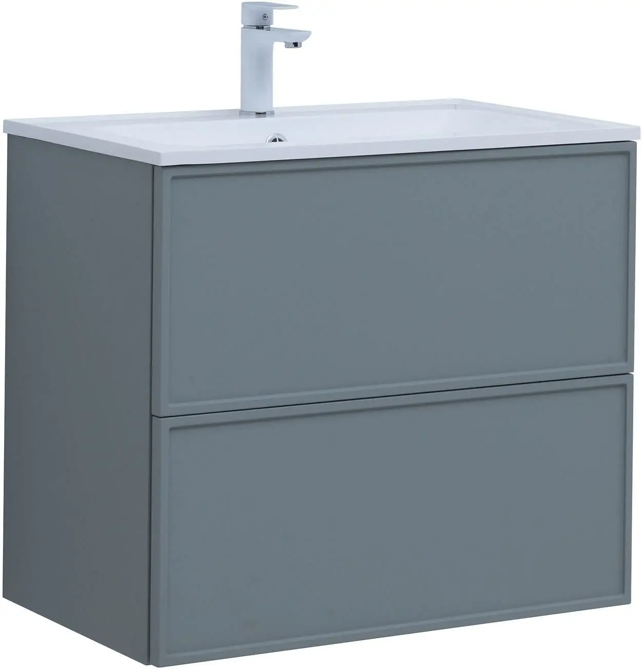 Изображение товара Тумба под раковину Aquanet Арт 00313275 72.80см подвесная цвет мисти грин