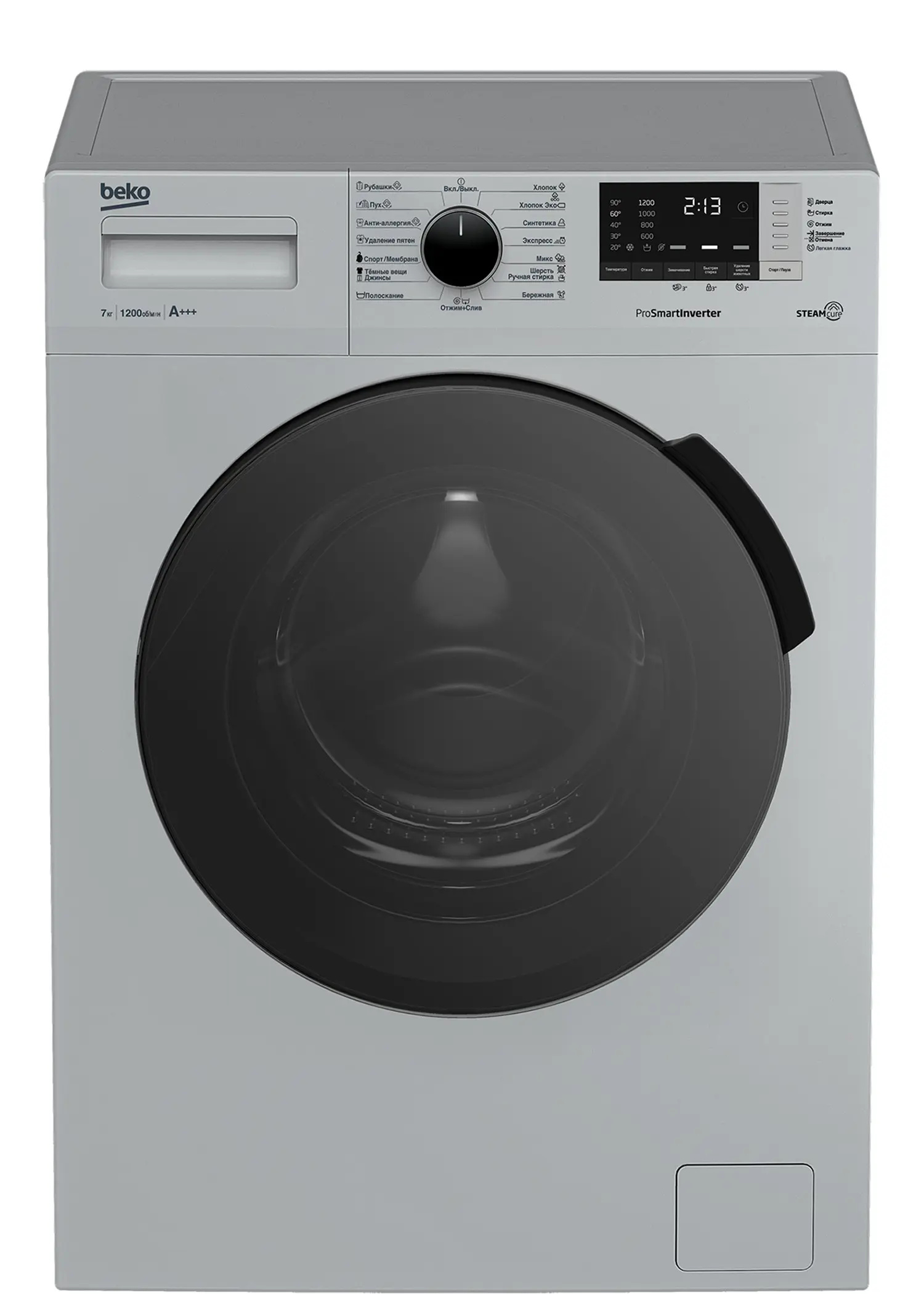 Изображение товара Стиральная машина Beko Rspe78612s 60x84x45 см 7 кг цвет серый/серебристый