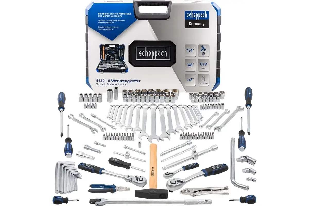 Изображение товара Набор инструментов Scheppach 60805, 142 предм.