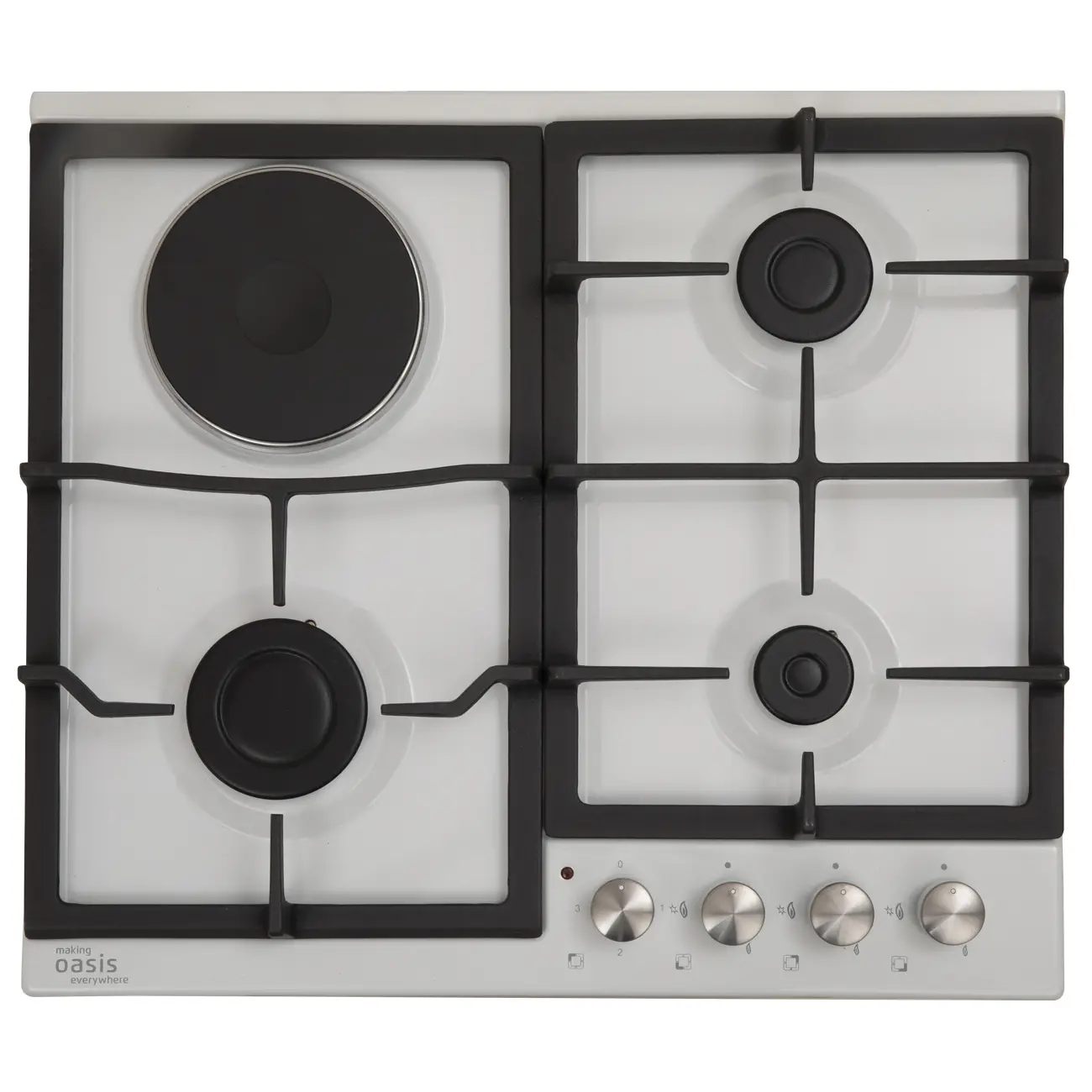 Изображение товара Комбинированная варочная панель Making Oasis Everywhere P-MWK31 3 конфорки белая