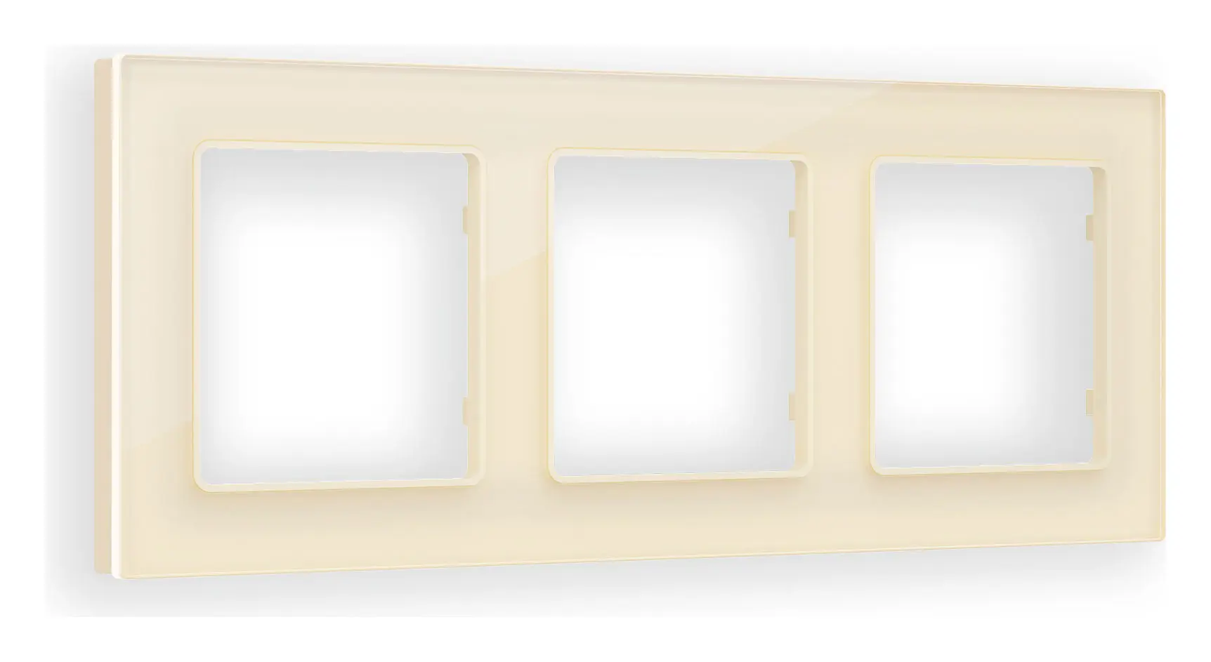 Изображение товара Рамка для розеток и выключателей Ambrella Volt Alfa Platos AF380303 бежевой окраски