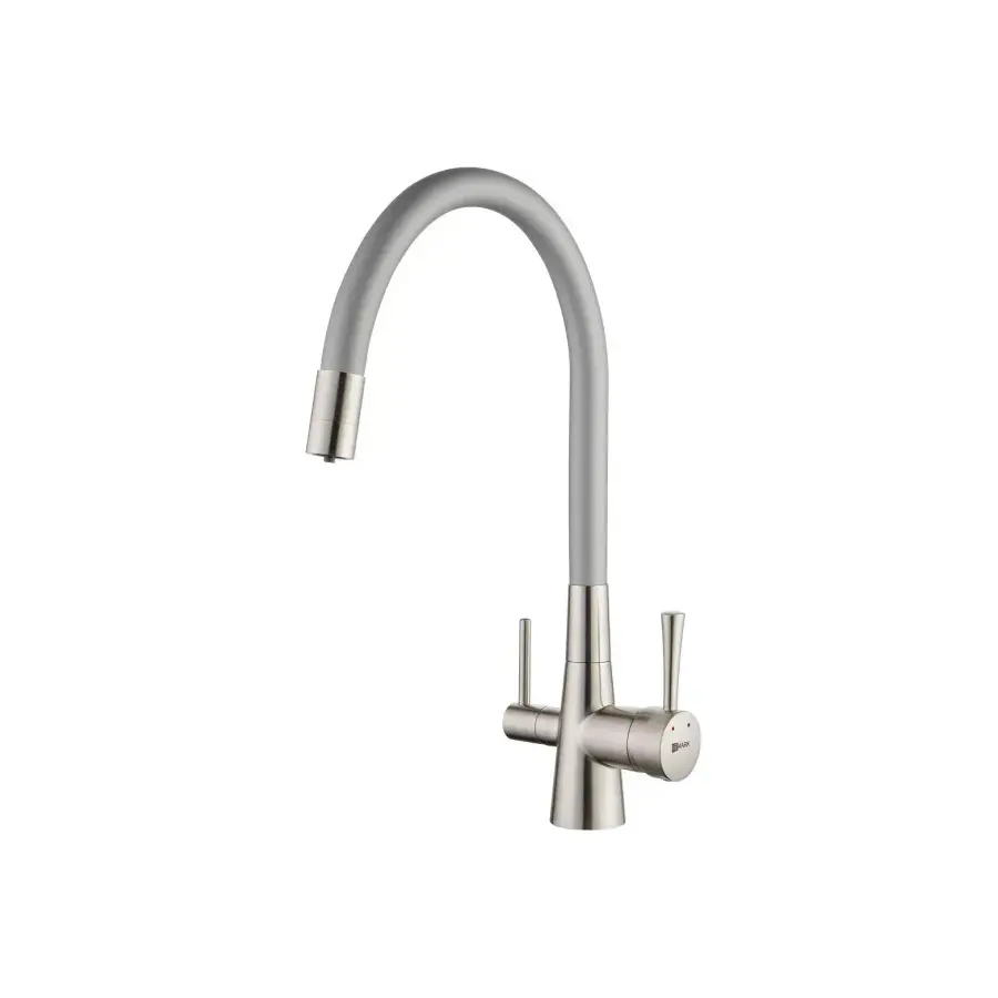 Изображение товара Смеситель для кухни Lemark LM3075BN-Silver поворотный излив цвет никель 22.8 см