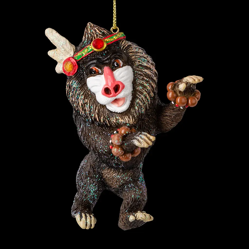 Изображение товара Елочная игрушка Erichkrause Танцующий орангутан 10 см x 7 см коричневый