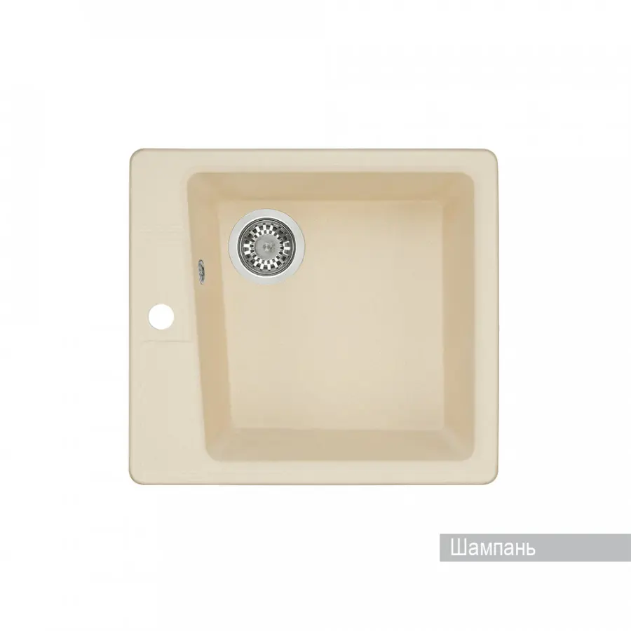 Изображение товара Мойка для кухни Aquaton Парма 1A713032PM290 51x47 см глубина чаши 177 см искусственный камень цвет светло-бежевый