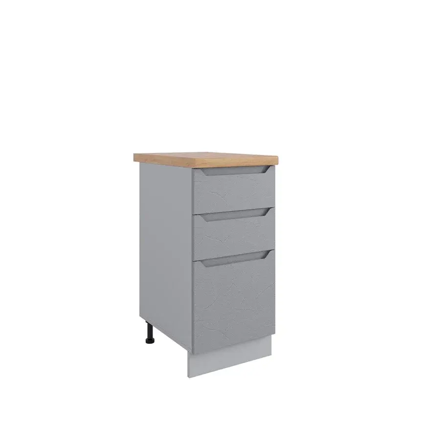 Изображение товара Кухонный гарнитур Дсв мебель Грейстоун 30000000335 40x81.6x60 см ЛДСП цвет светло-серый