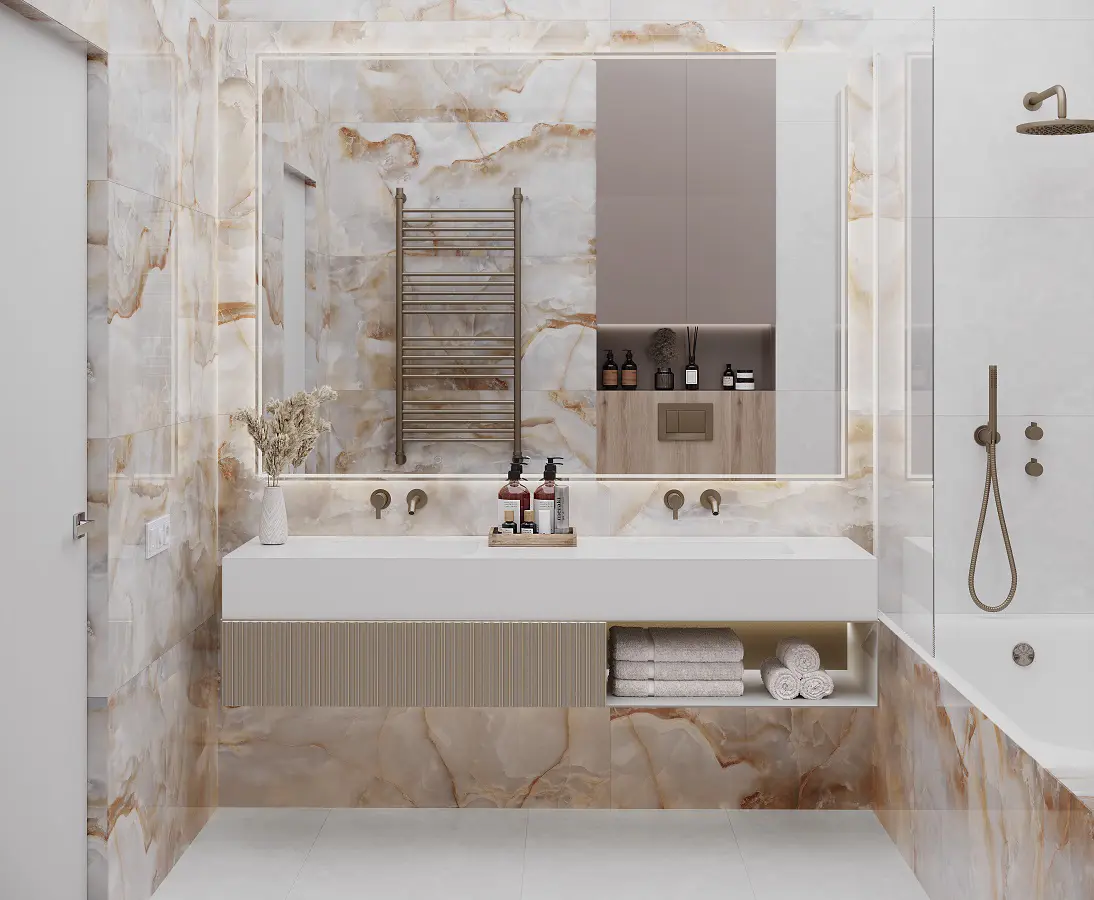 Изображение товара Керамогранит Laparet Musica Candy 60x120 см бежевый пол и стены