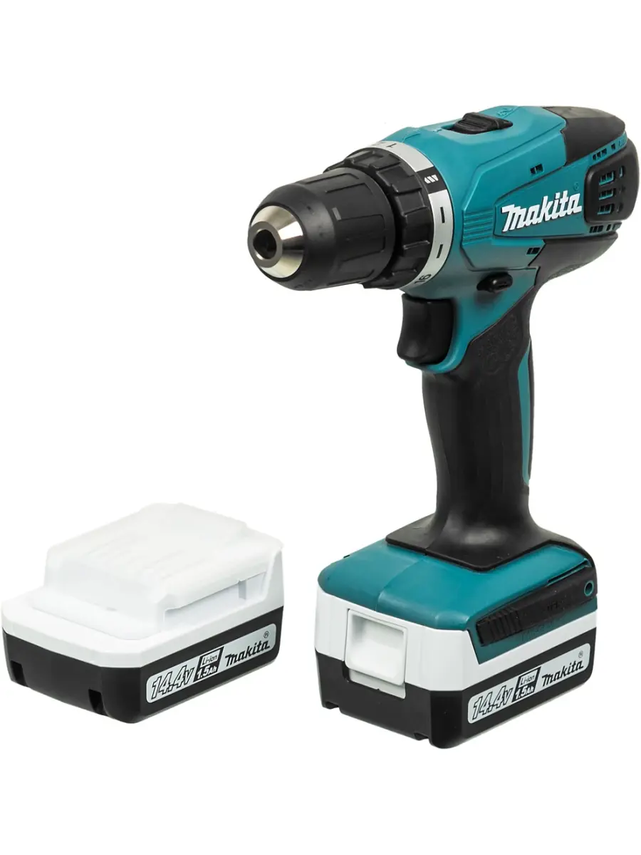 Изображение товара Дрель-шуруповерт аккумуляторная Makita DF347DWE 14.4 В 2 аккумулятора