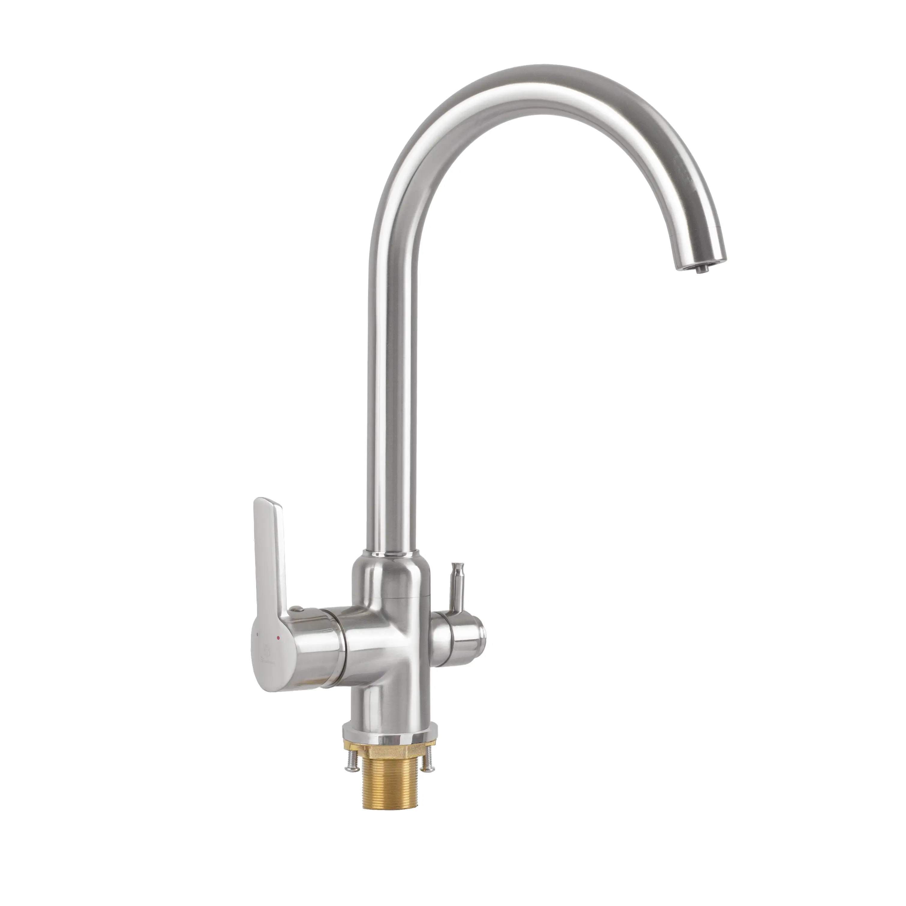 Изображение товара Смеситель для кухни Diadonna D81-446107L поворотный излив 27.5 см цвет сатин