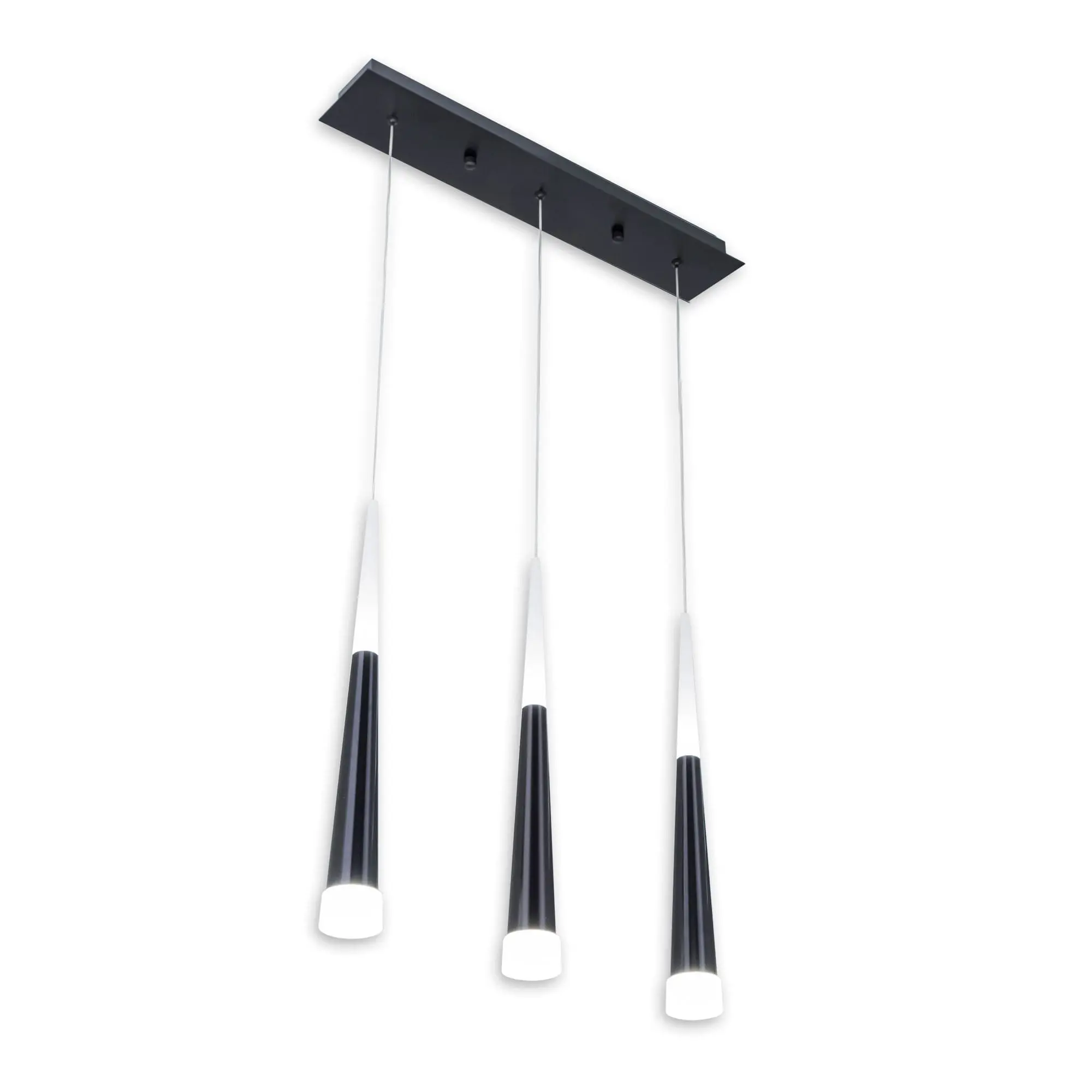 Изображение товара Люстра светодиодная Citilux Вегас CL227031 черная с 3 плафонами регулируемая