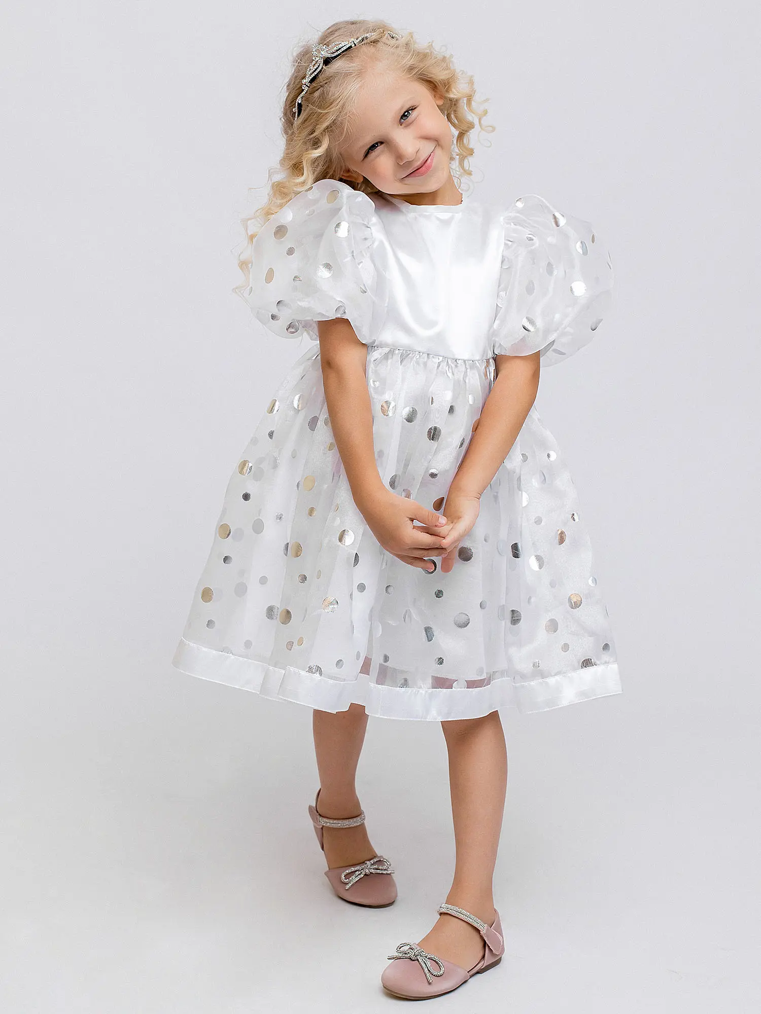 Изображение товара Детский костюм Пуговка Снежинка Кимми р. 104 см