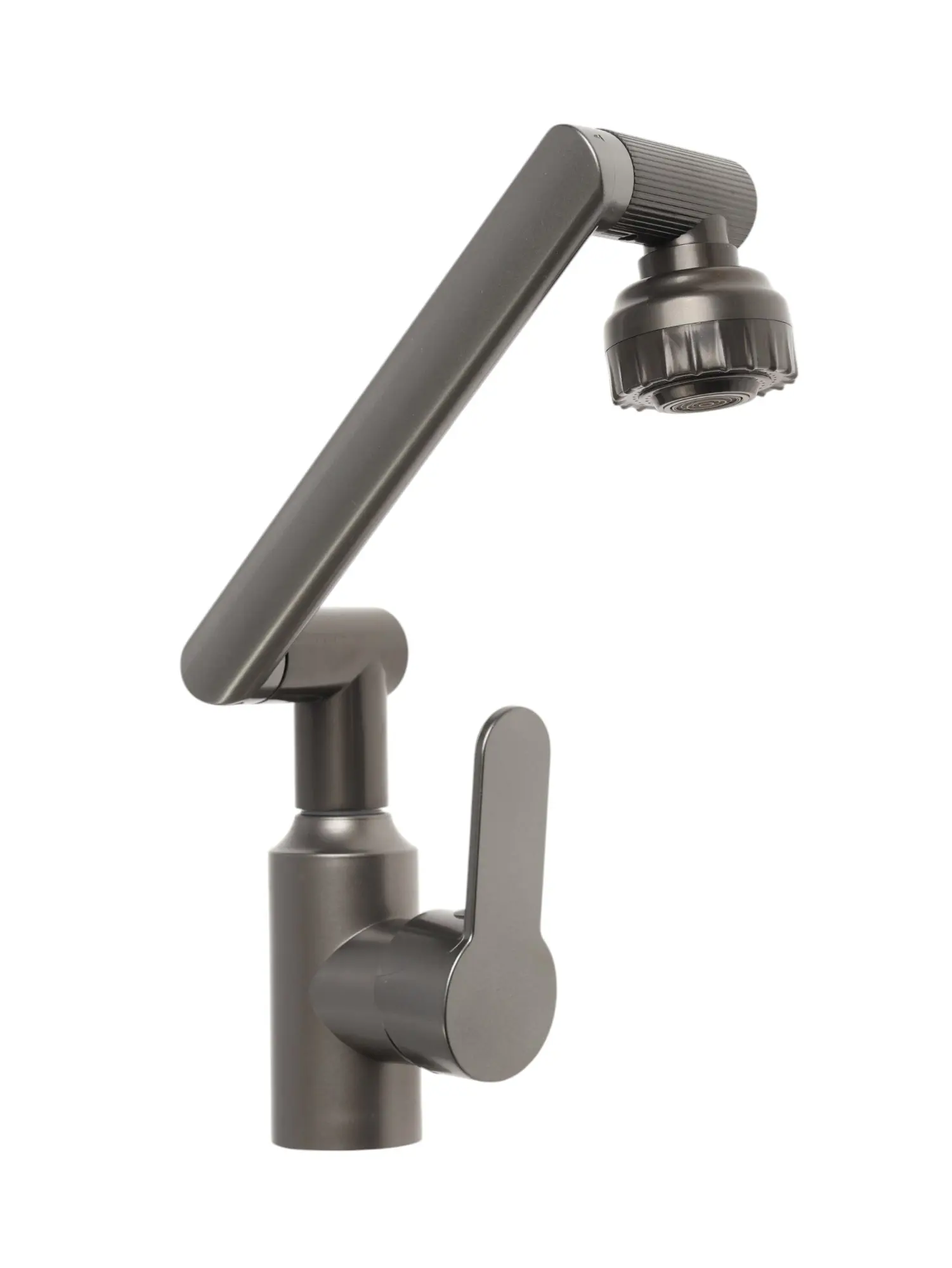 Изображение товара Смеситель для кухни Zein 9932013 поворотный излив 25 см цвет графит