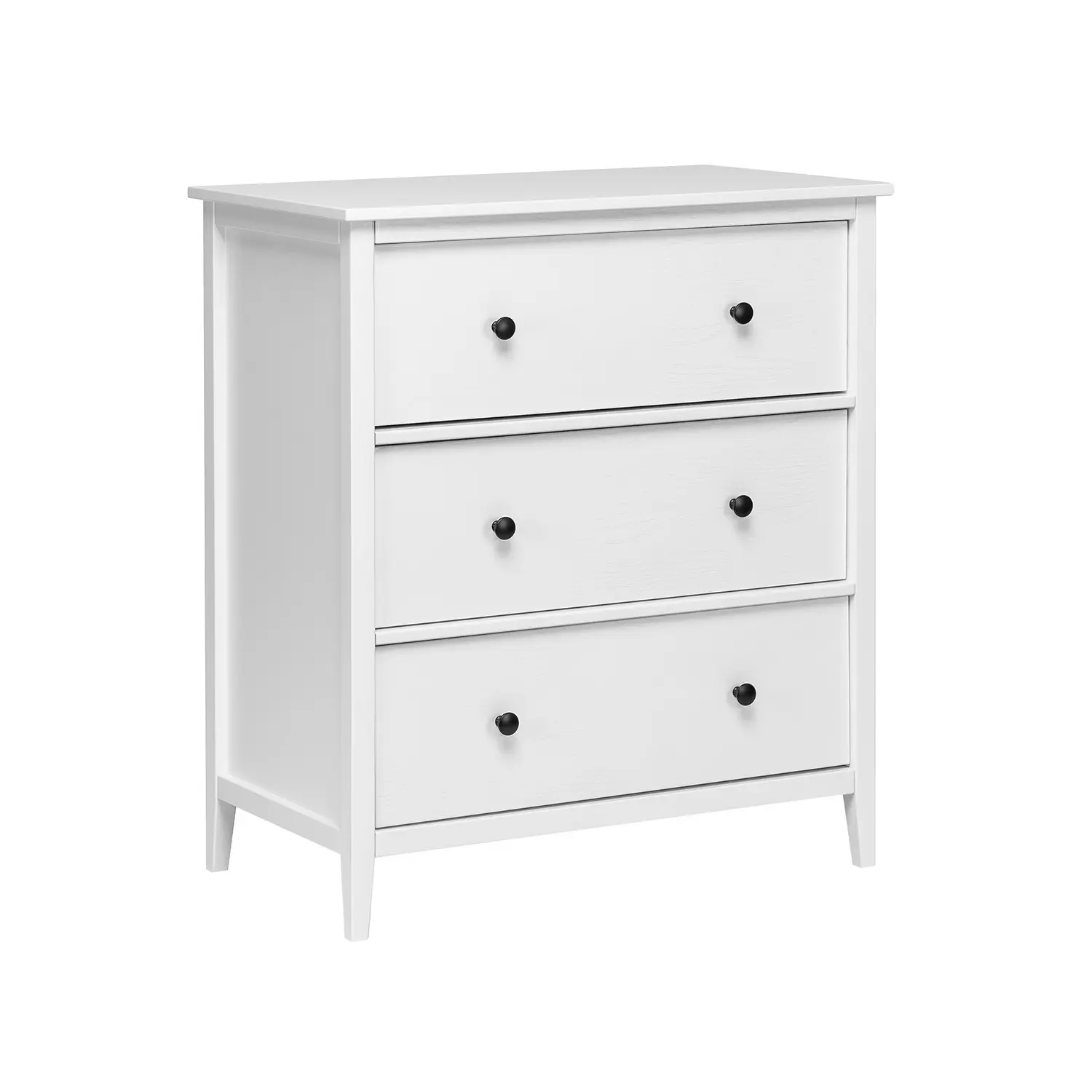 Изображение товара Комод Leset Токе-3 3 ящика 79x44x94 см МДФ цвет белый