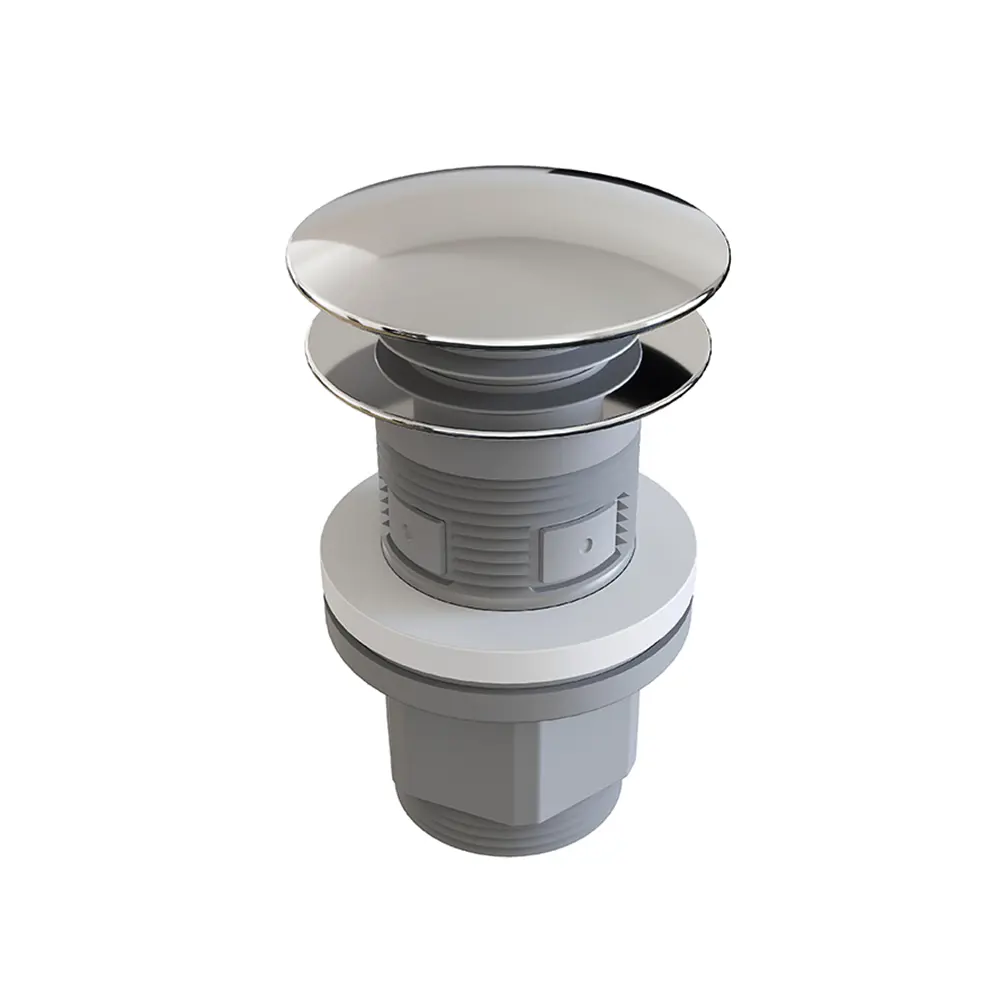 Изображение товара Донный клапан для раковины Aqueduto RAL0200 10 см ø46 клик-клак цвет хромированный