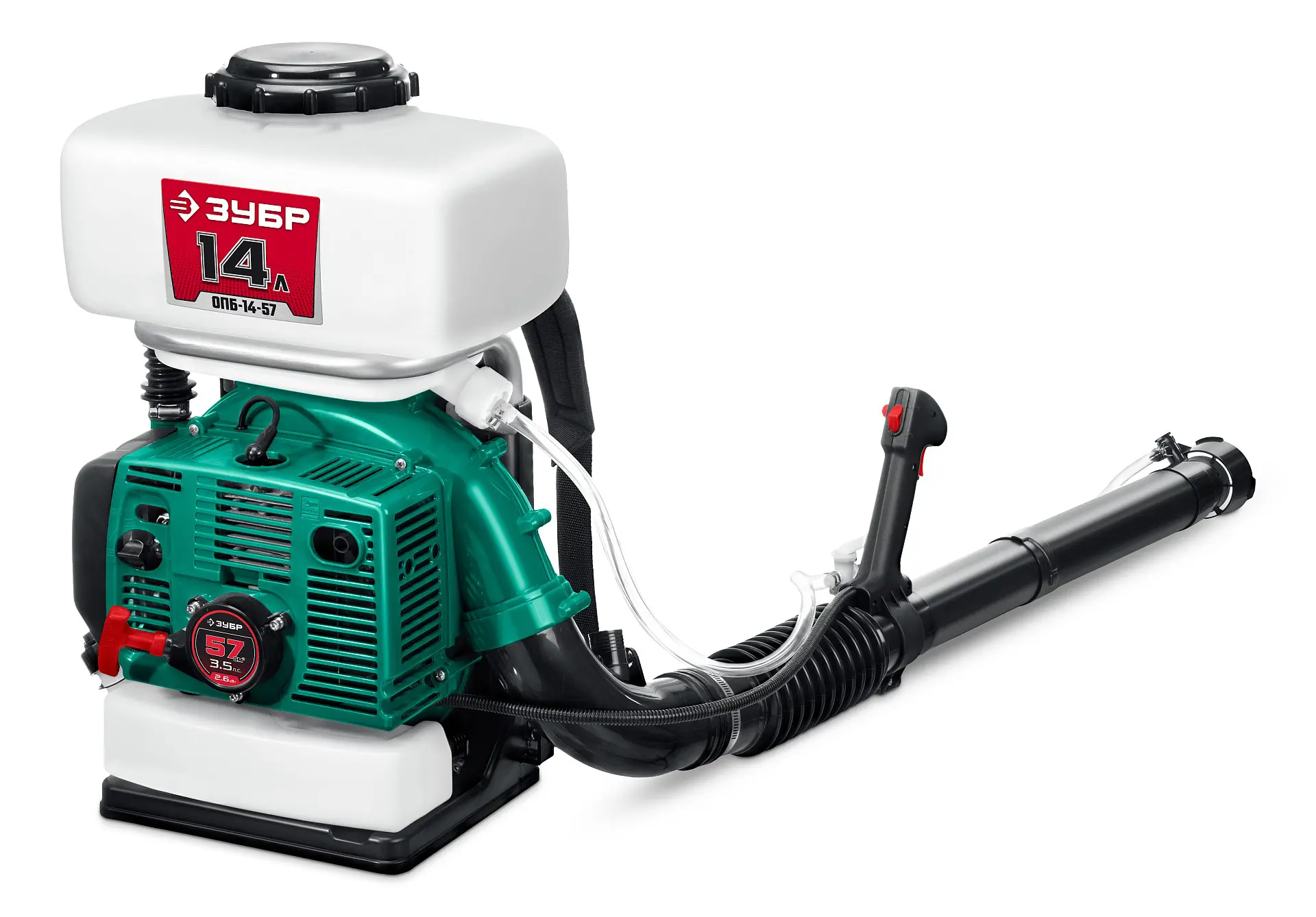 Изображение товара Бензиновый опрыскиватель ЗУБР ОПБ-14-57 14 л для сада и огорода