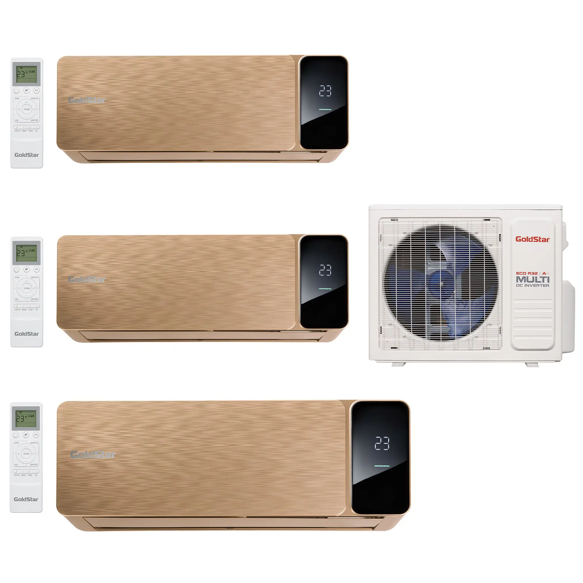 Изображение товара Мульти сплит-система инверторная Goldstar НС-1711538 21K BTU охлаждение/обогрев