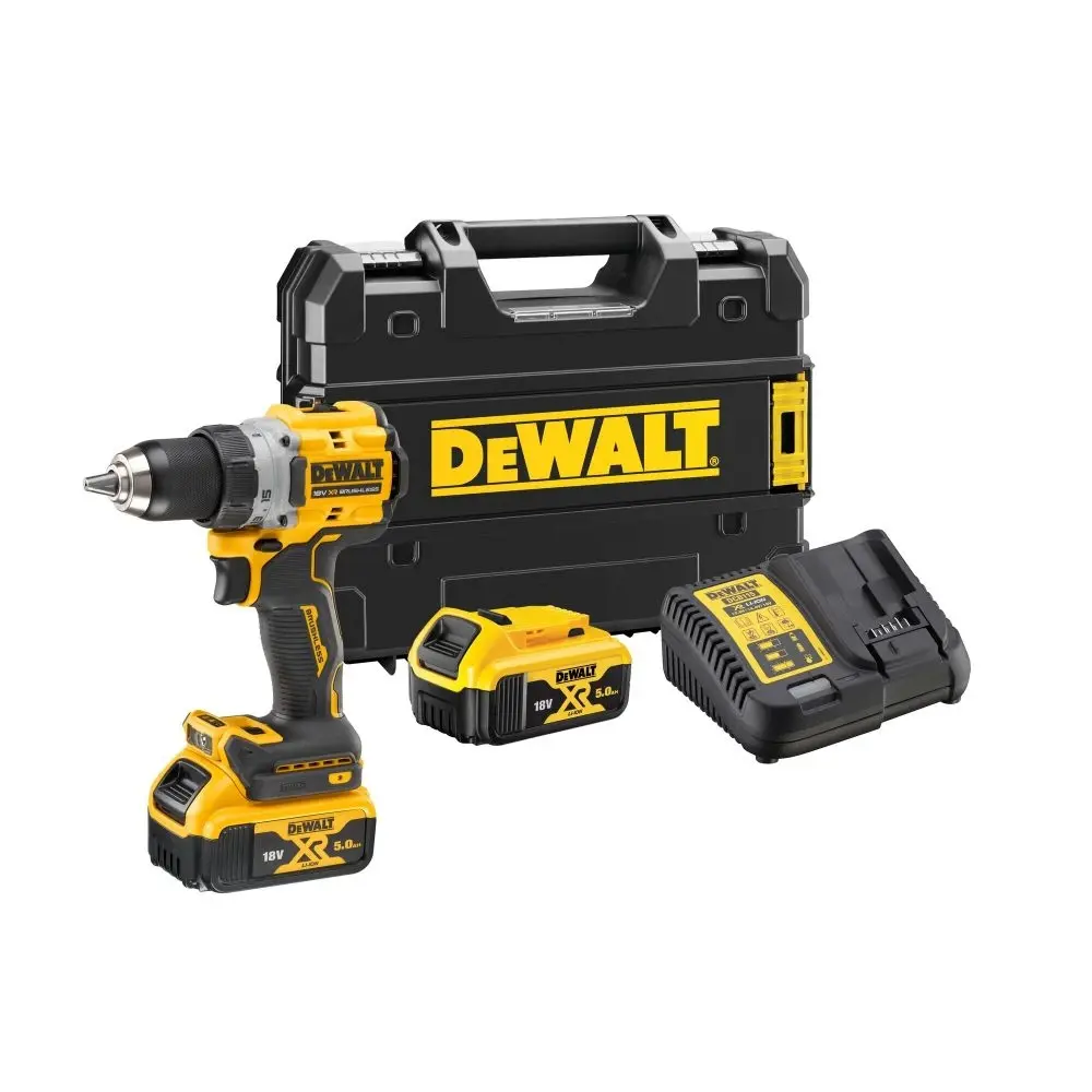 Изображение товара Дрель-шуруповерт аккумуляторная бесщеточная Dewalt DCD800P2T, 18 В Li-Ion 2x5 Ач