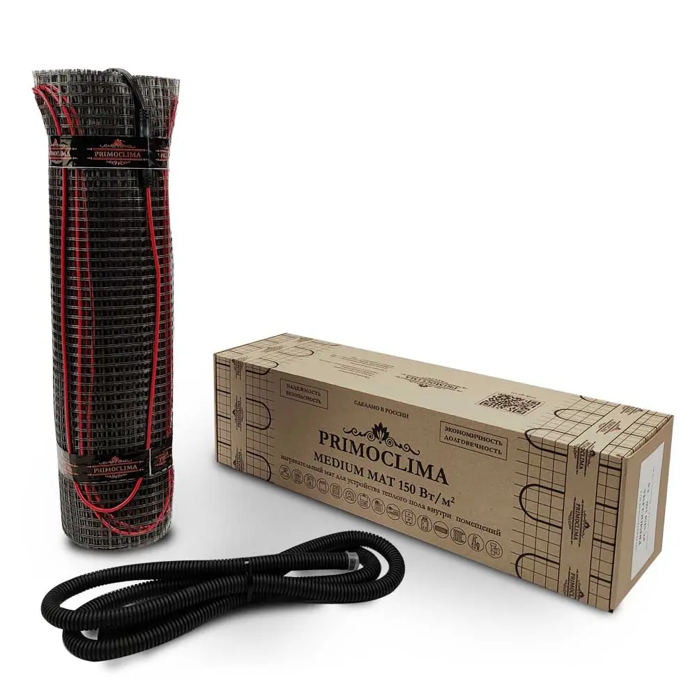 Изображение товара Нагревательный мат для теплого пола Primoclima 3.5 м² 525 Вт Россия