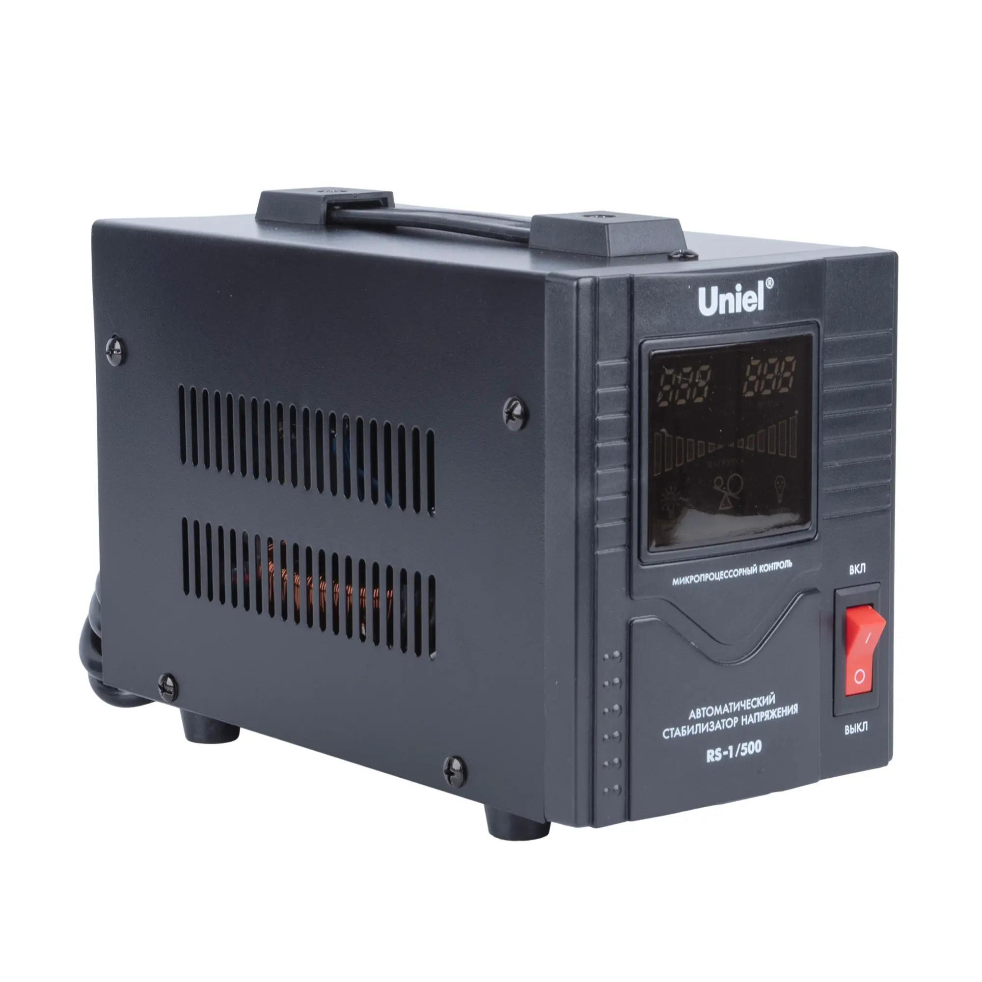 Изображение товара Стабилизатор напряжения Uniel RS-1/500 500 ВА однофазный с расширенным диапазоном