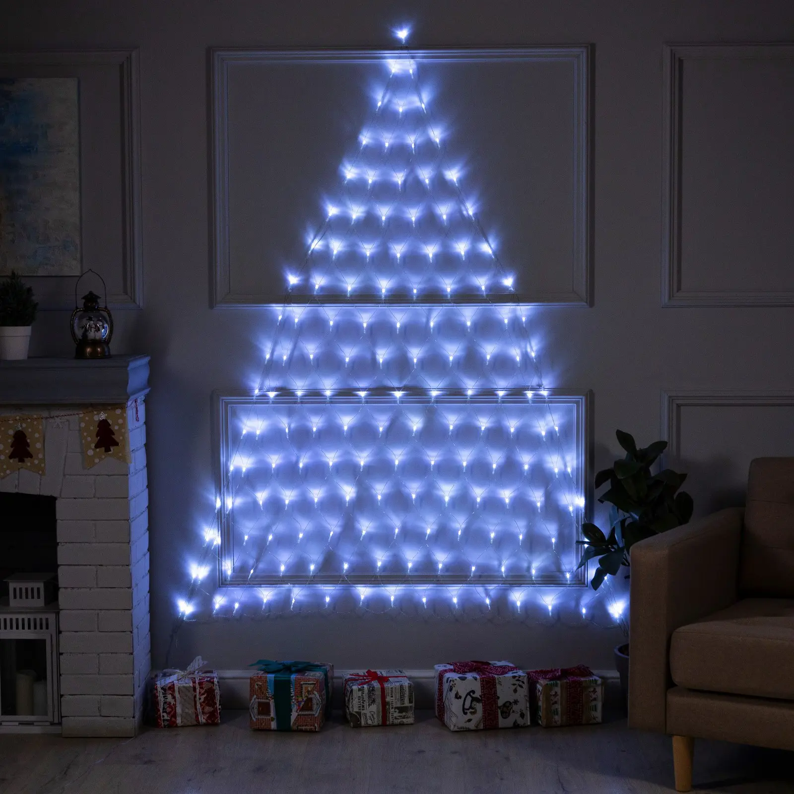 Изображение товара Электрогирлянда комнатная Luazon lighting 9642119 сеть 2x2 м 152 ламп прозрачный 8 режимов работы