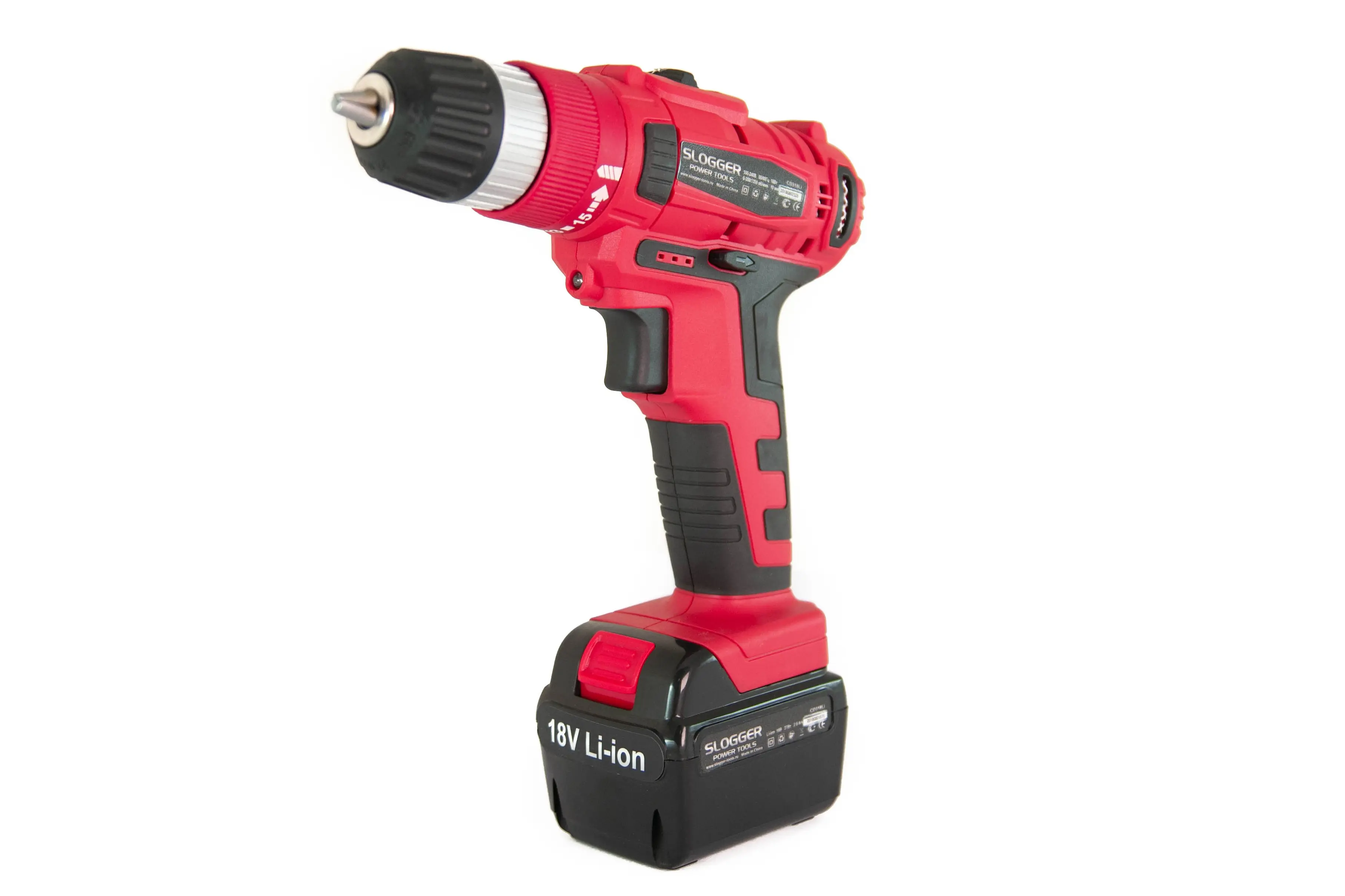 Изображение товара Аккумуляторная дрель-шуруповерт SLOGGER CD318Li 18 В Быстрозажимной патрон