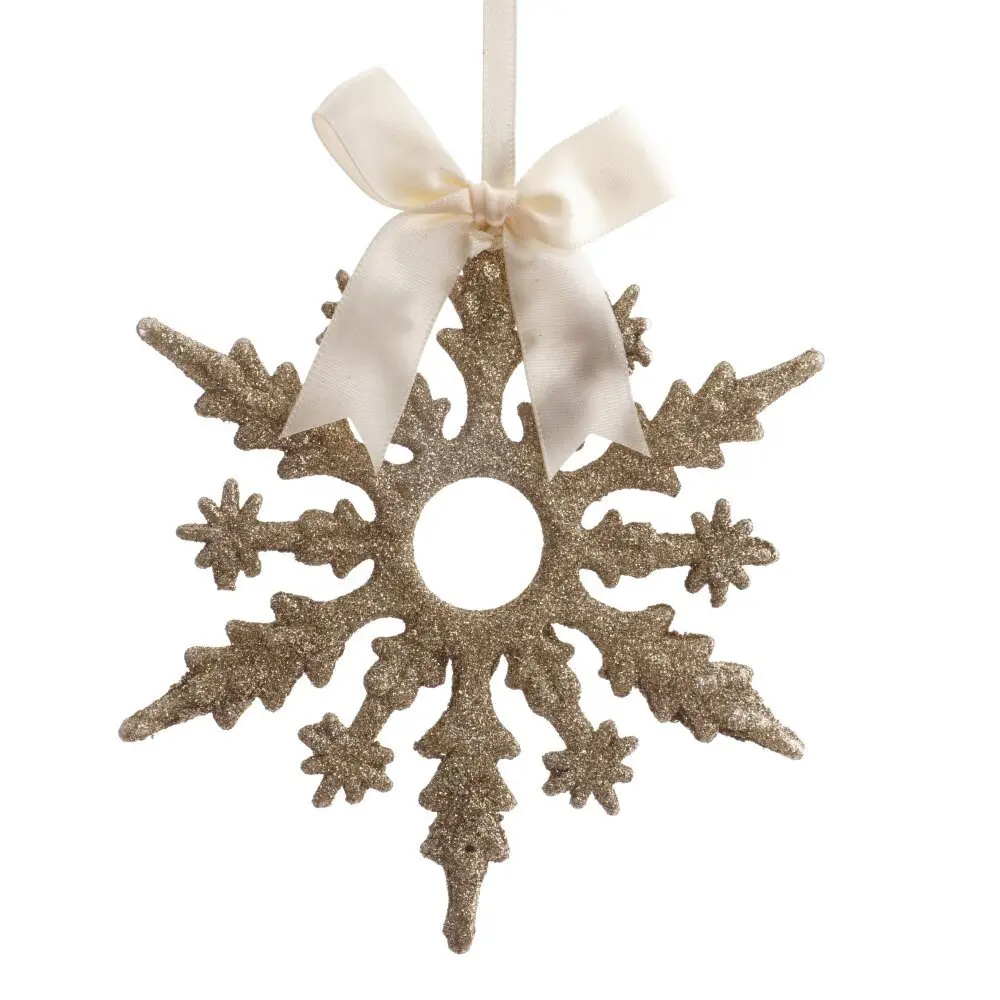 Изображение товара Елочная игрушка 808069 15 см x 0.5 см жёлтый/золотой