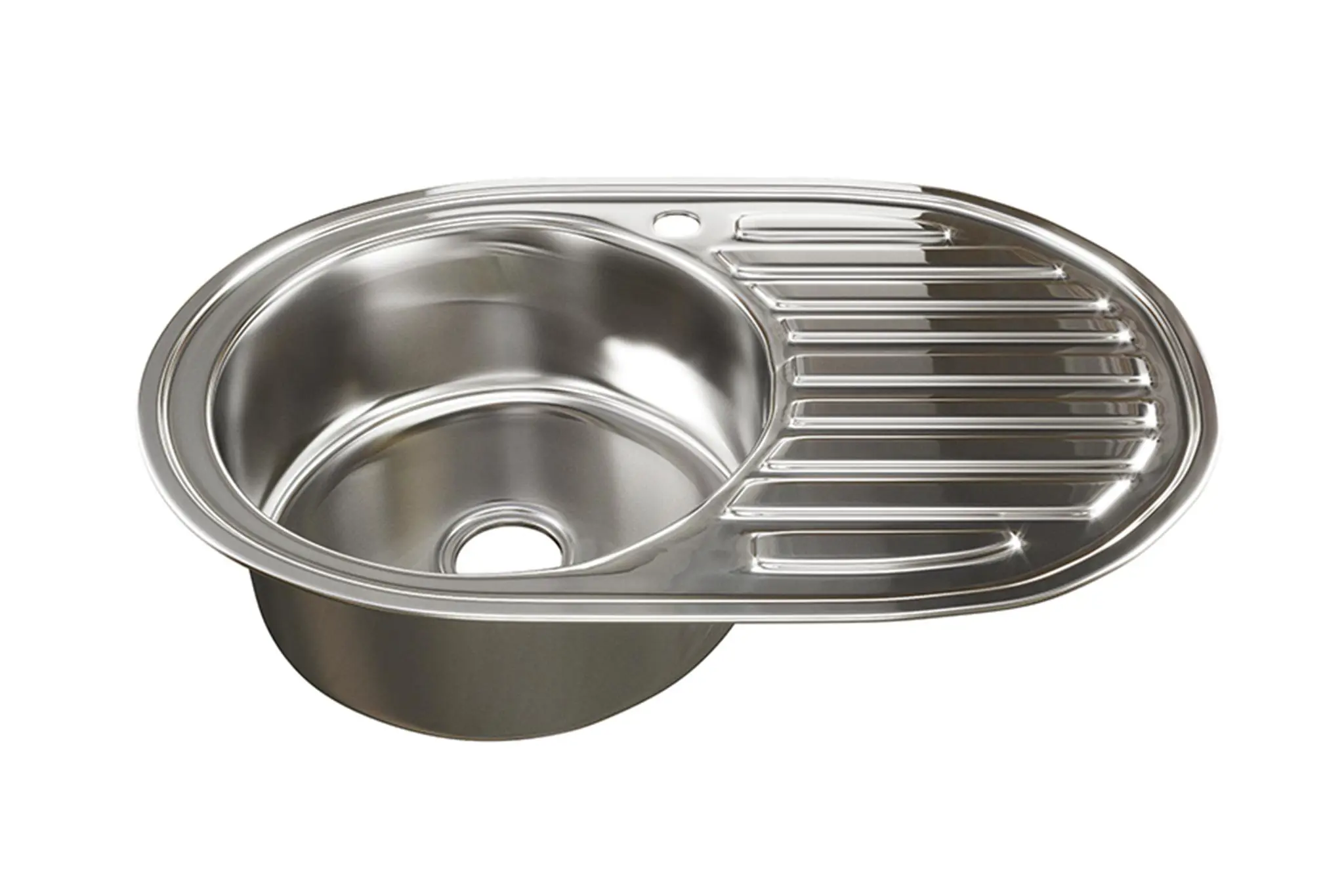 Изображение товара Врезная мойка Mixline 533709 50x77 см глубина чаши 18 см нержавеющая сталь цвет хром