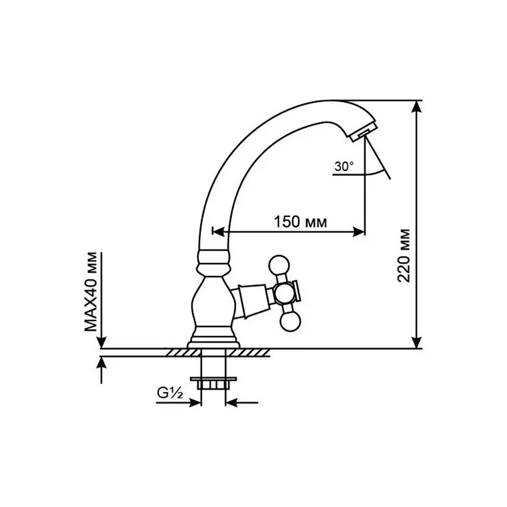 Изображение товара Смеситель для раковины MixLine ML07-05 522153