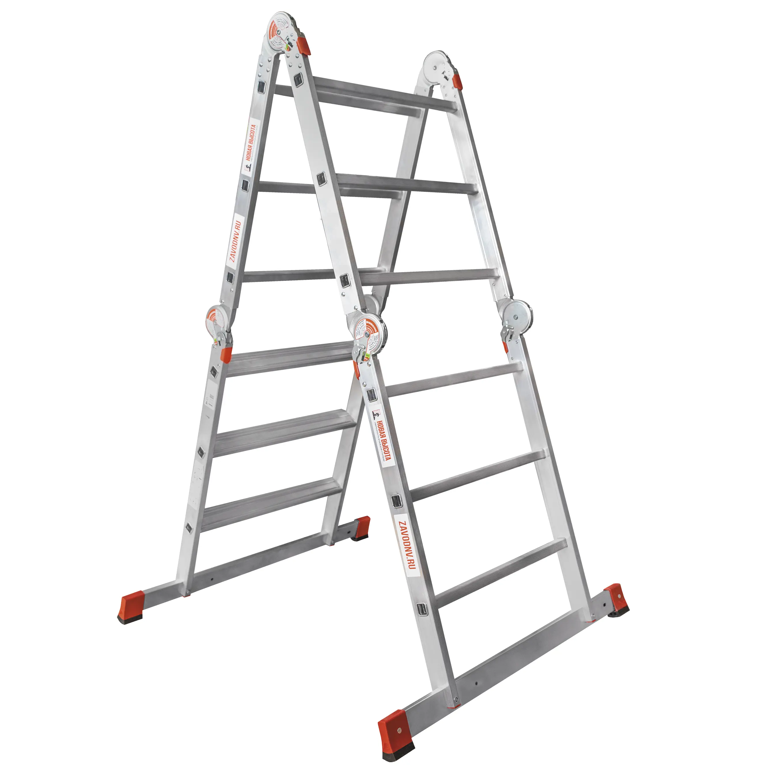 Изображение товара Лестница трансформер Новая Высота NV 3335 4 секции 3 ступени профессиональная
