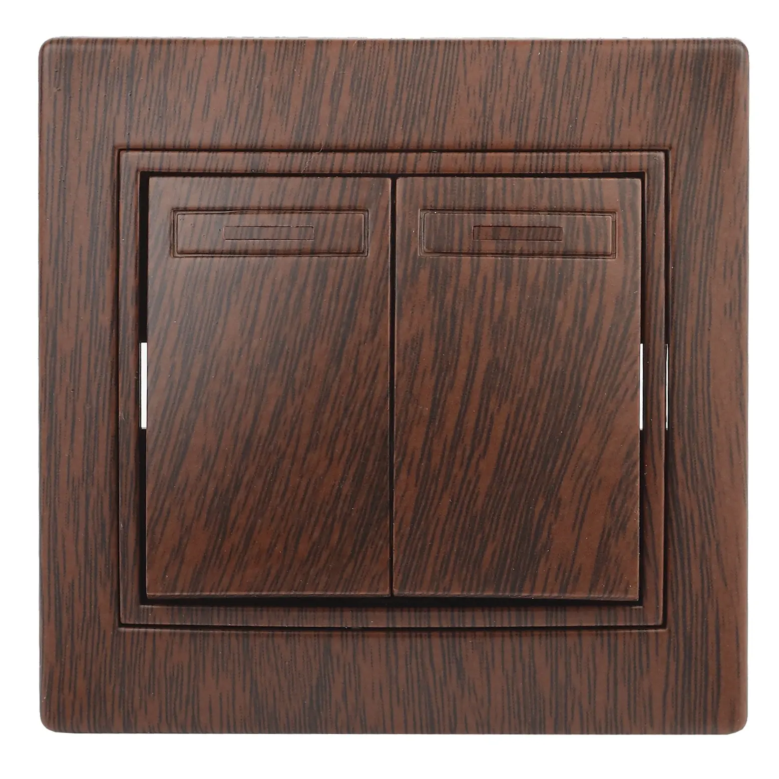 Изображение товара Выключатель встраиваемый Intro Plano Б0053769 1 клавиша с подсветкой цвет венге