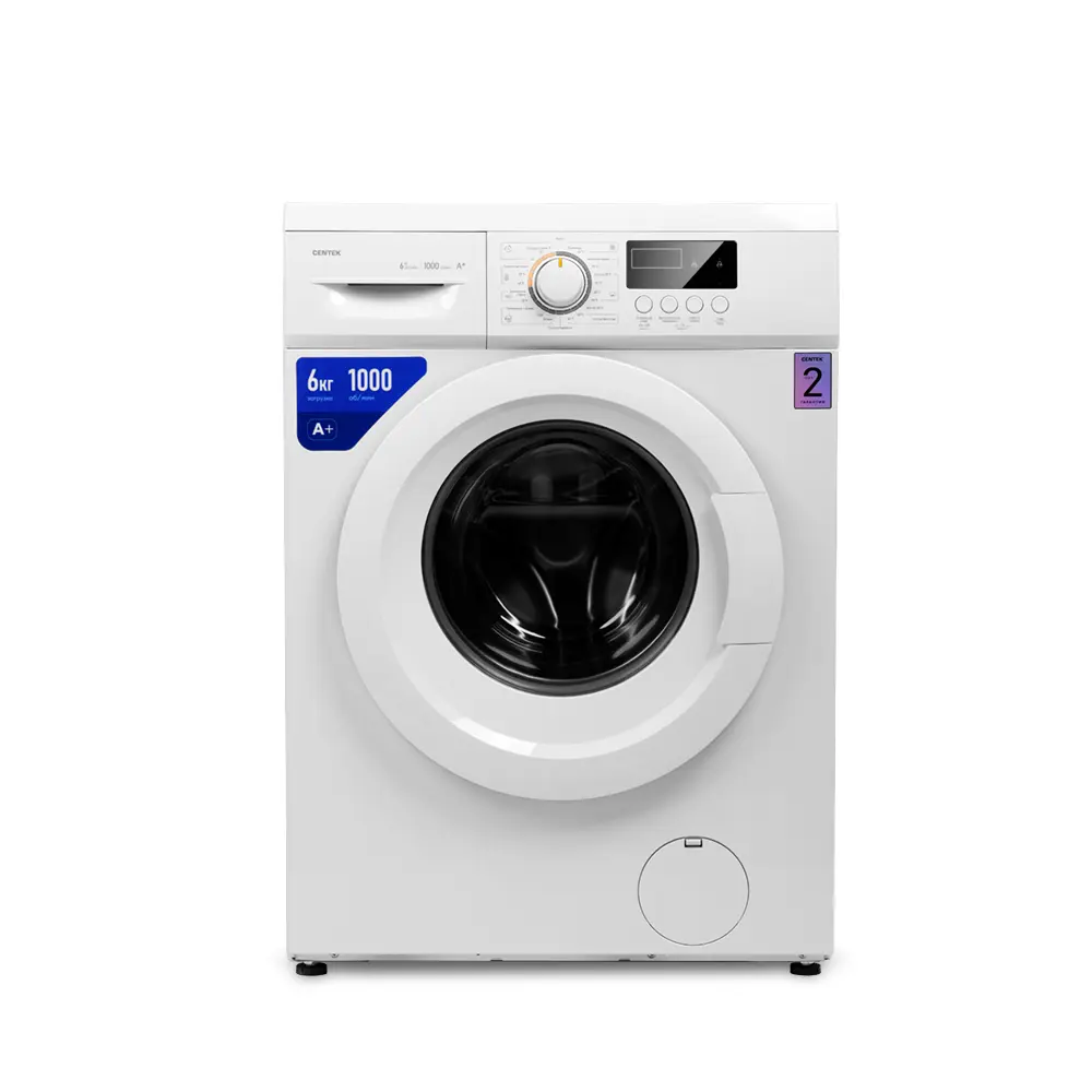 Изображение товара Стиральная машина Centek Ct-1910 59.5x85x40 см 6 кг цвет белый