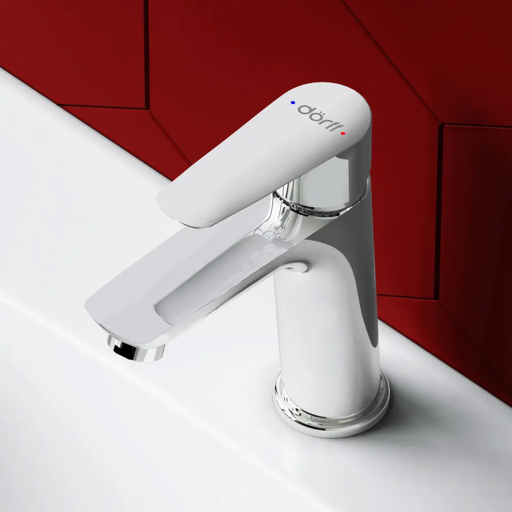 Изображение товара Смеситель для раковины Dorff Prime new D40102100 излив 115 мм цвет хром