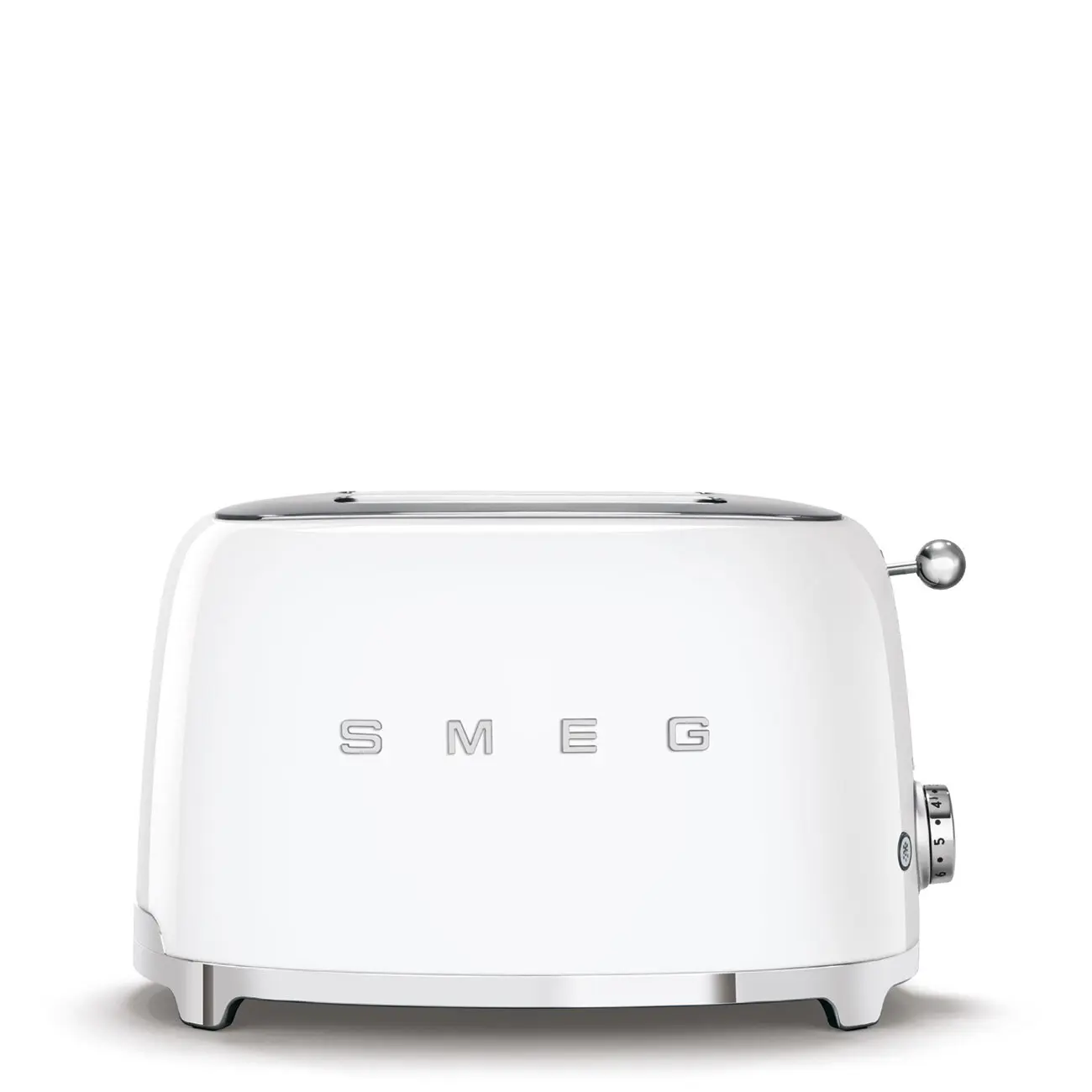 Изображение товара Тостер SMEG TSF01WHEU белый с двумя слотами и 8 режимами